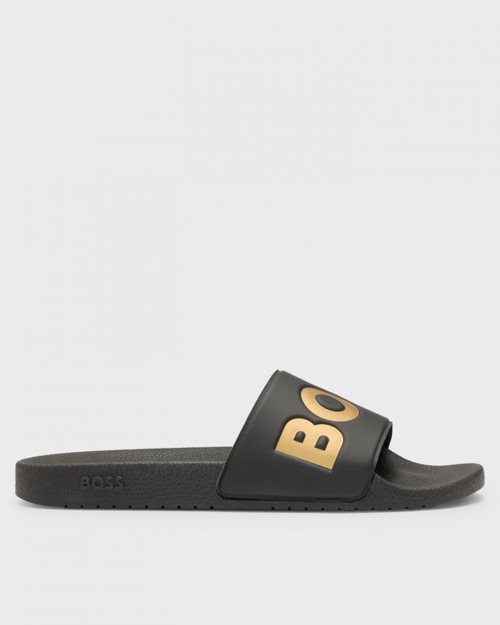 BOSS Orange Aryeh Mens Italian-Made Slides with Large Logo Detail NOS - Black 007 - Image 2