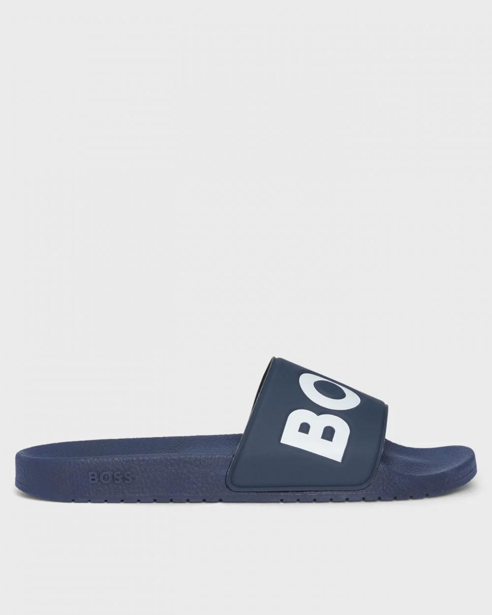 BOSS Orange Aryeh Mens Italian-Made Slides with Large Logo Detail NOS - Dark Blue 405 - Image 2