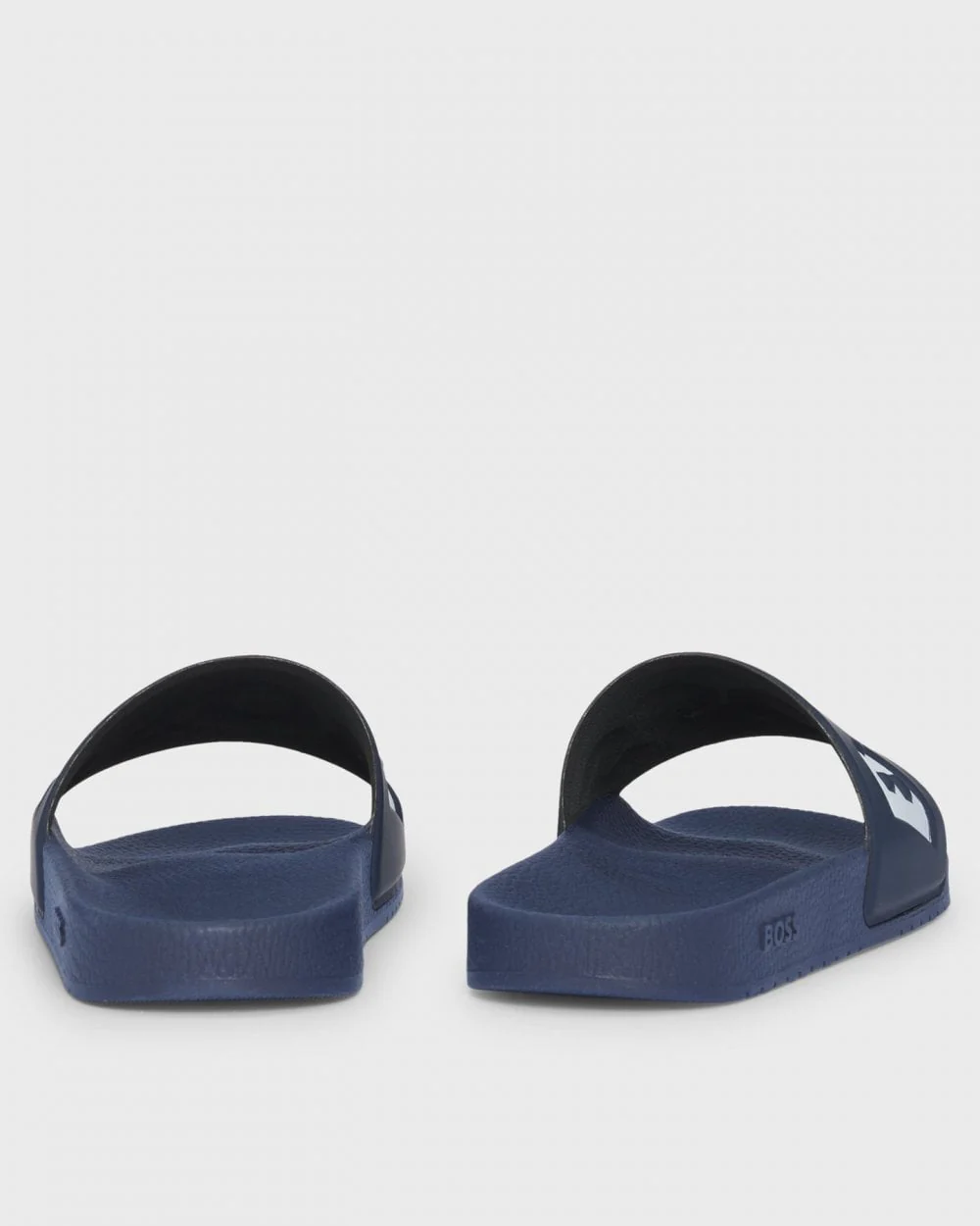 BOSS Orange Aryeh Mens Italian-Made Slides with Large Logo Detail NOS - Dark Blue 405 - Image 4