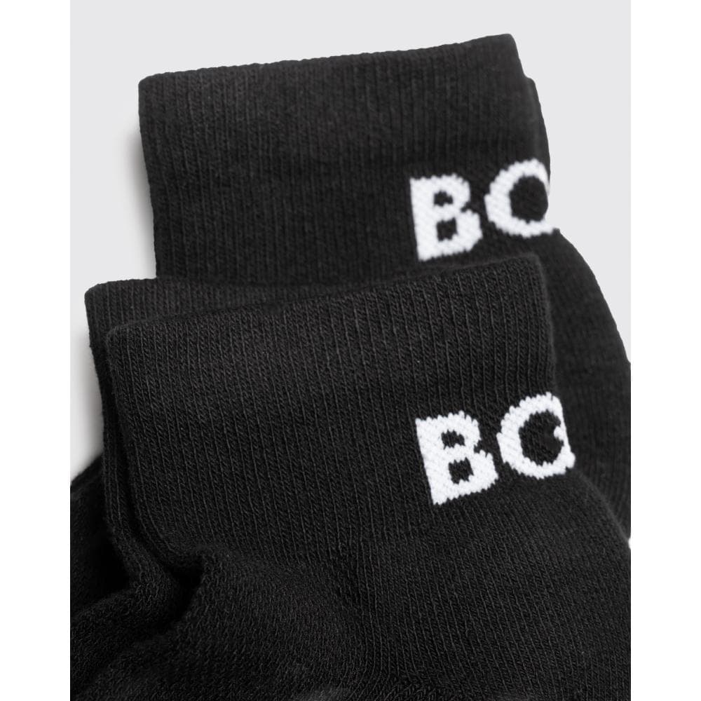BOSS Orange AS Sport 2 Pack Mens Trainer Socks NOS - Black 001 - Image 4