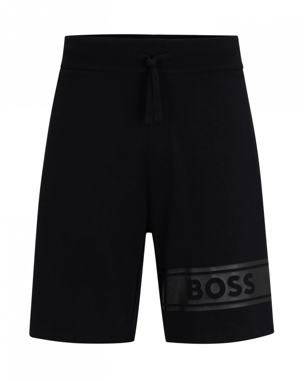 BOSS Orange Authentic Mens Cotton-Terry Drawstring Lounge Shorts With Logo Print - Image 5