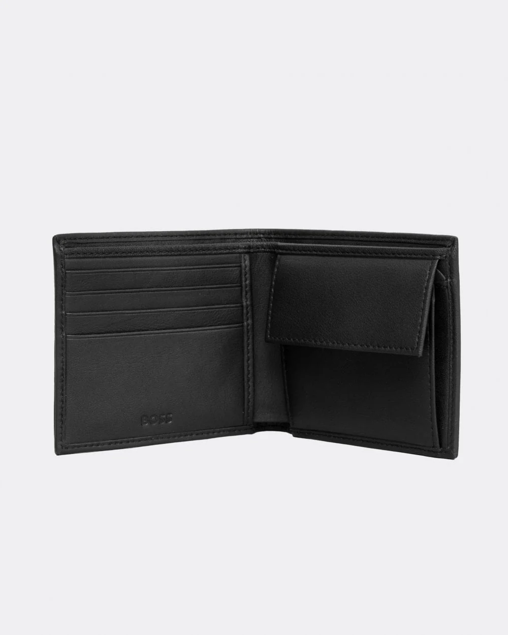 BOSS Orange Big BB Mens Embossed Logo Grained Leather Wallet - Image 3