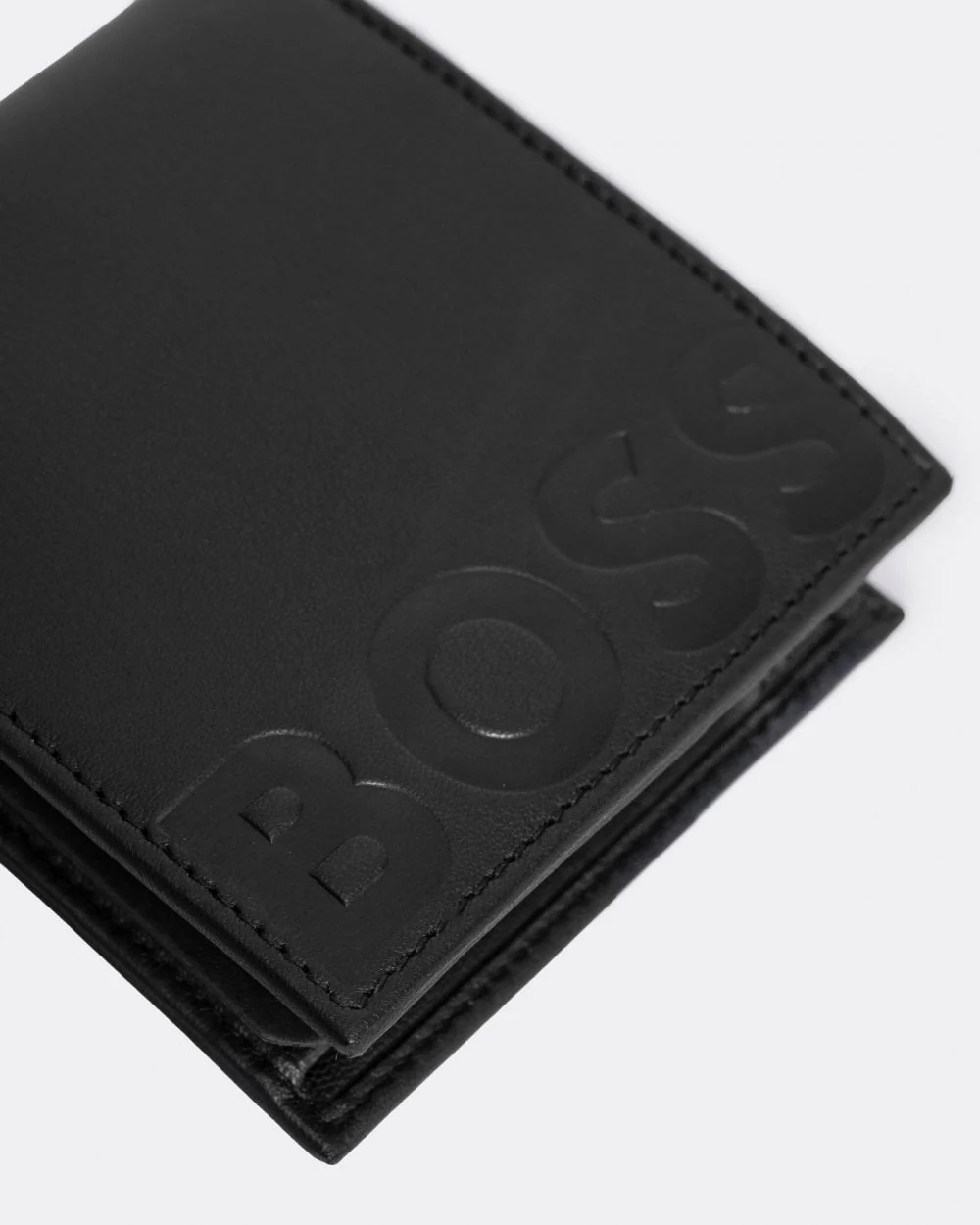 BOSS Orange Big BB Mens Embossed Logo Grained Leather Wallet - Image 4