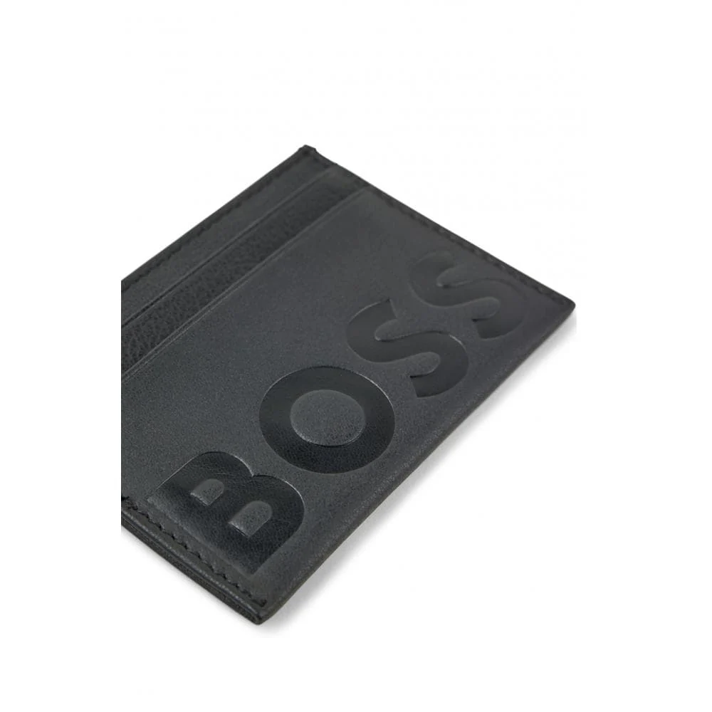 BOSS Orange Big BB Mens Grained Leather Card Holder With Embossed Logo - Image 2