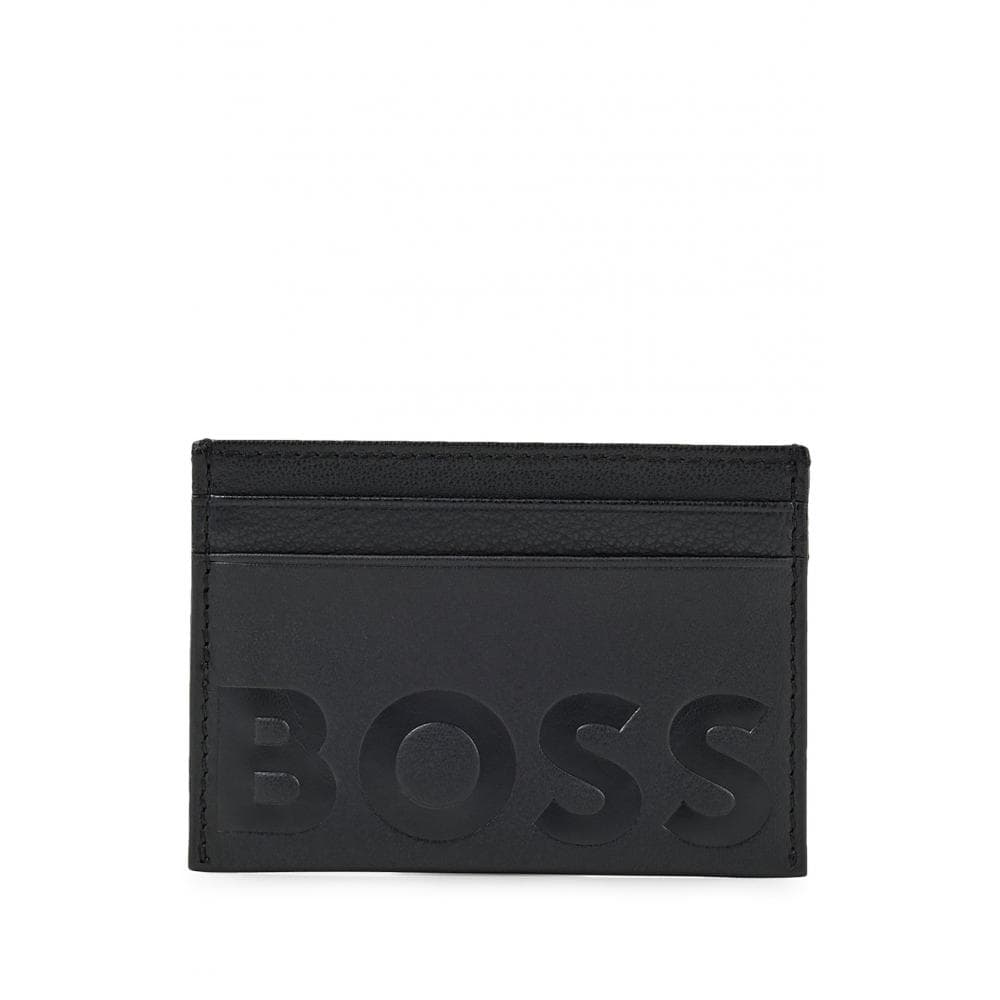 BOSS Orange Big BB Mens Grained Leather Card Holder With Embossed Logo - Image 4