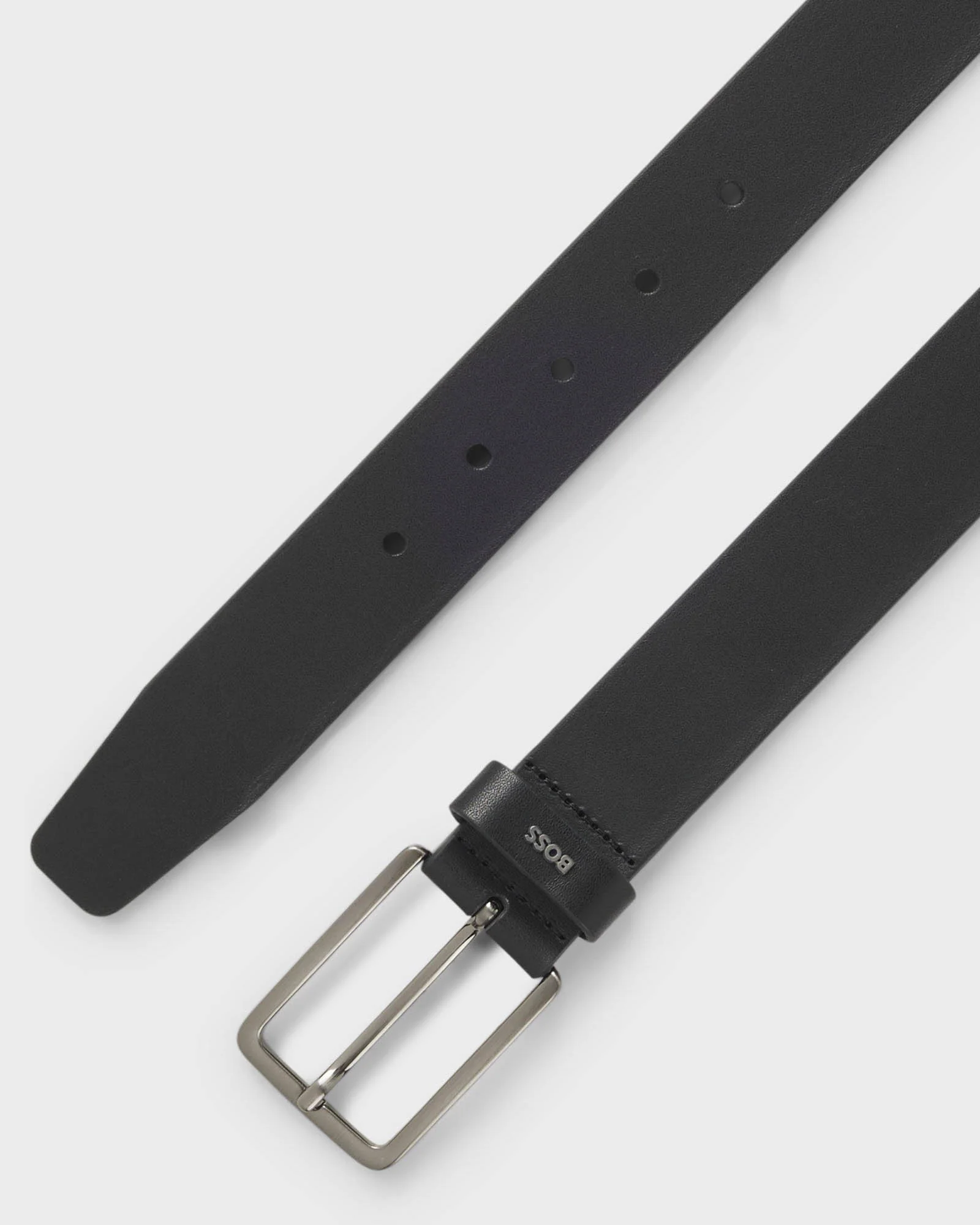BOSS Orange Calis Logo Mens Belt - Black 001 - Image 2