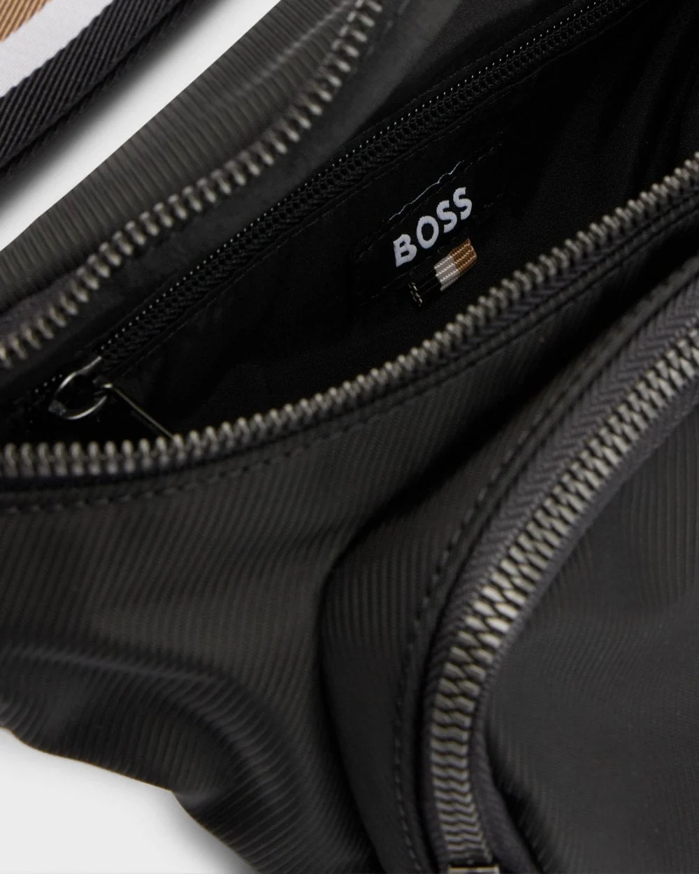 BOSS Orange Catch 3.0 Mens Structured Belt Bag with Contrast Logo - Image 4