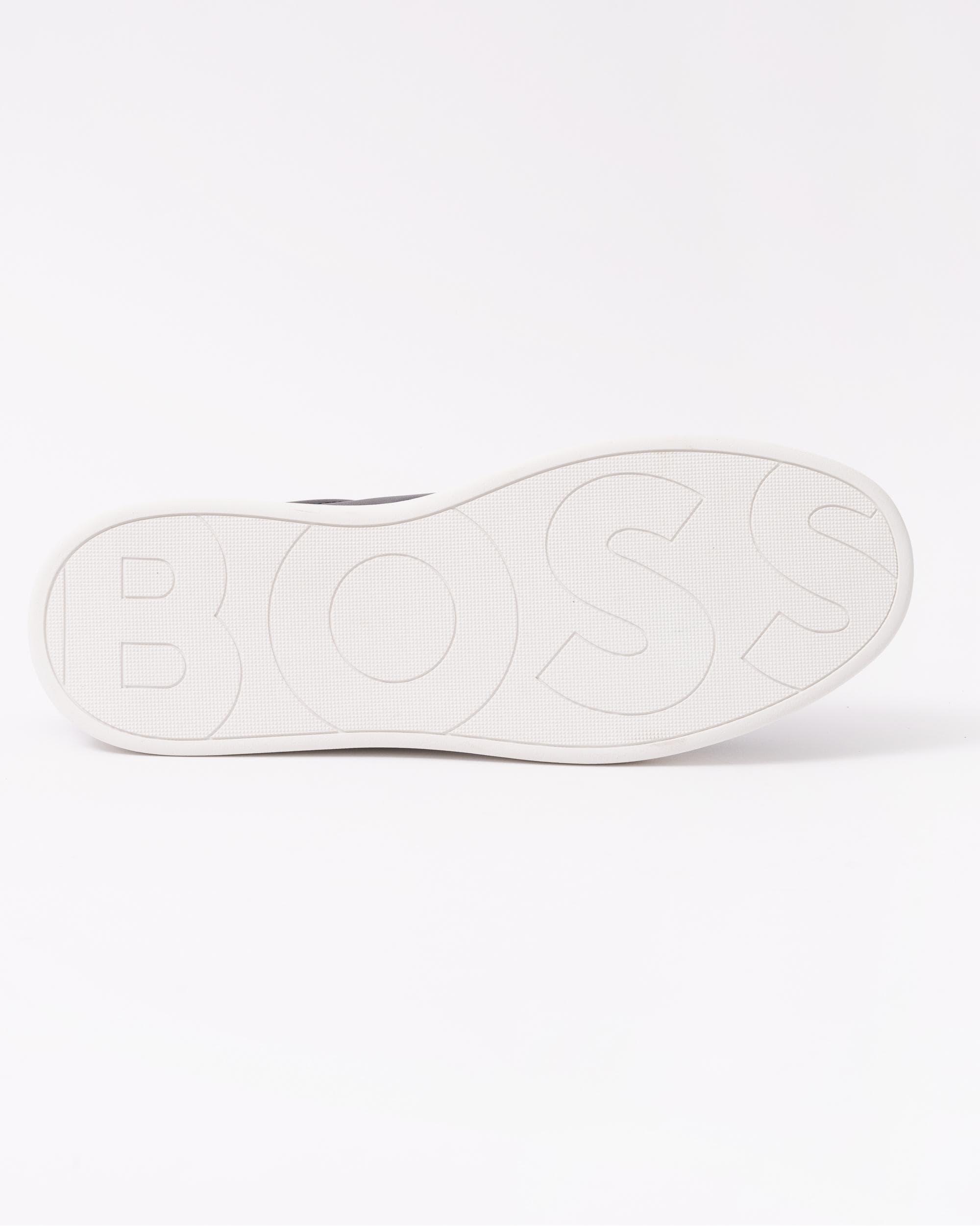 BOSS Orange Clint Tenn Mens Leather Trainers with Signature-Stripe Details - Image 5