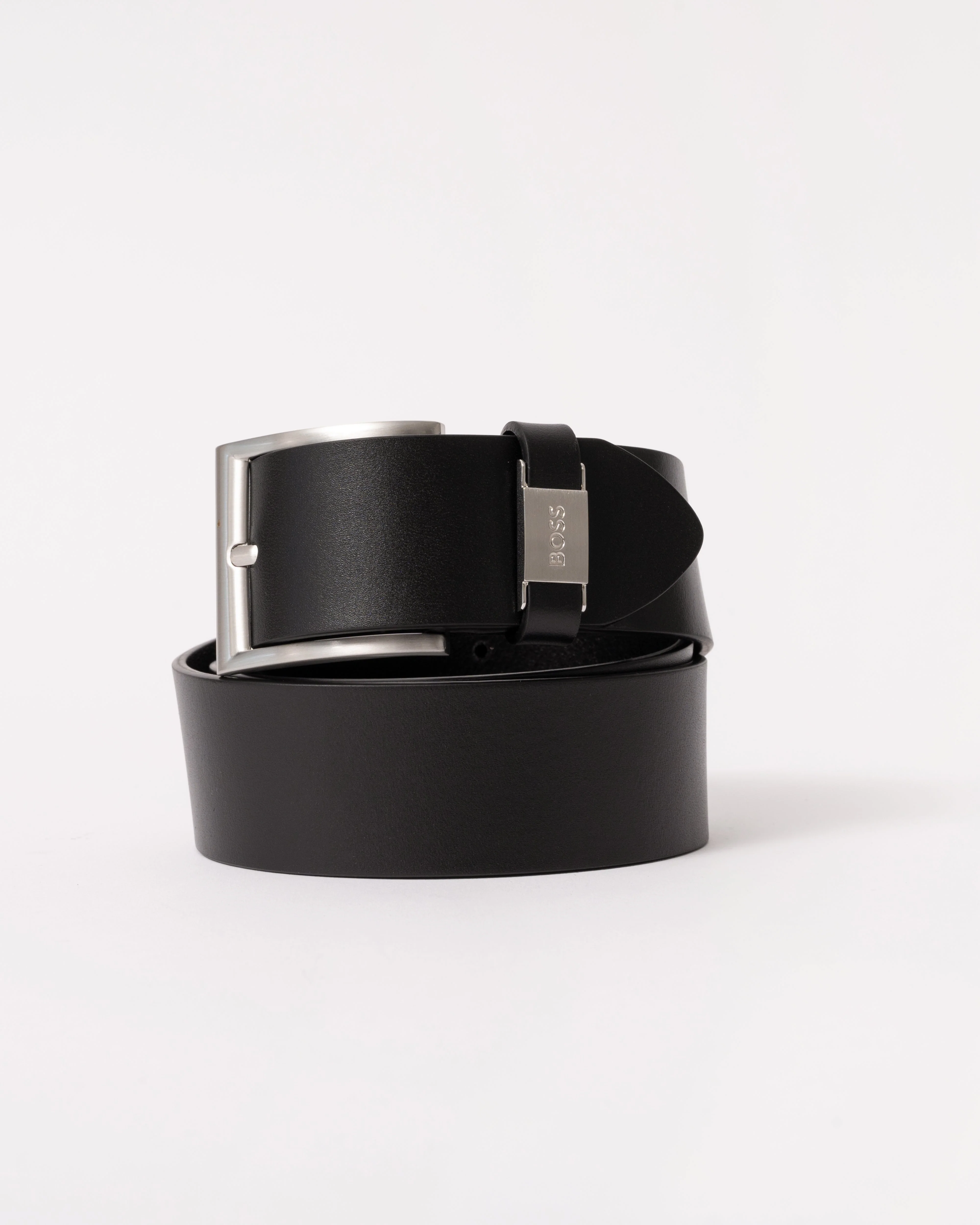 BOSS Orange Connio Mens Leather Belt NOS - Black 001 - Image 2