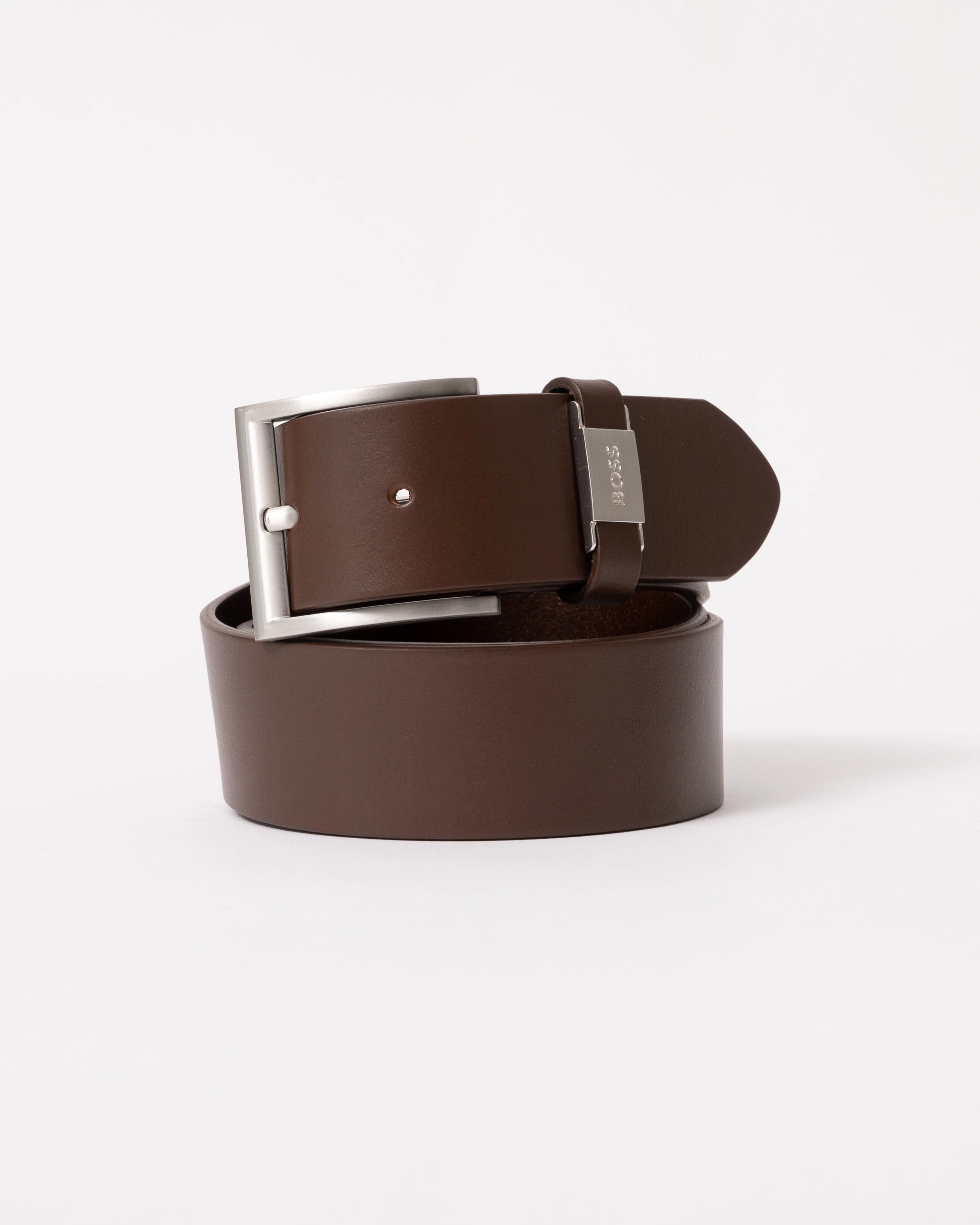 BOSS Orange Connio Mens Leather Belt NOS - Dark Brown 202 - Image 2