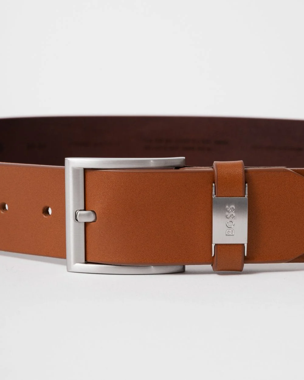 BOSS Orange Connio Mens Leather Belt NOS - Medium Brown 210 - Image 2