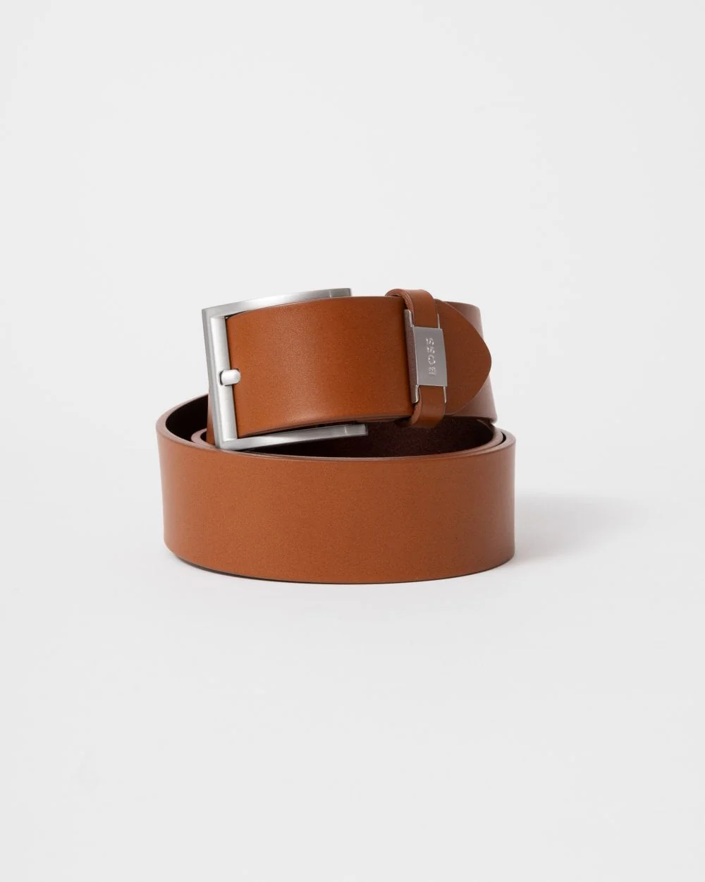 BOSS Orange Connio Mens Leather Belt NOS - Medium Brown 210 - Image 3