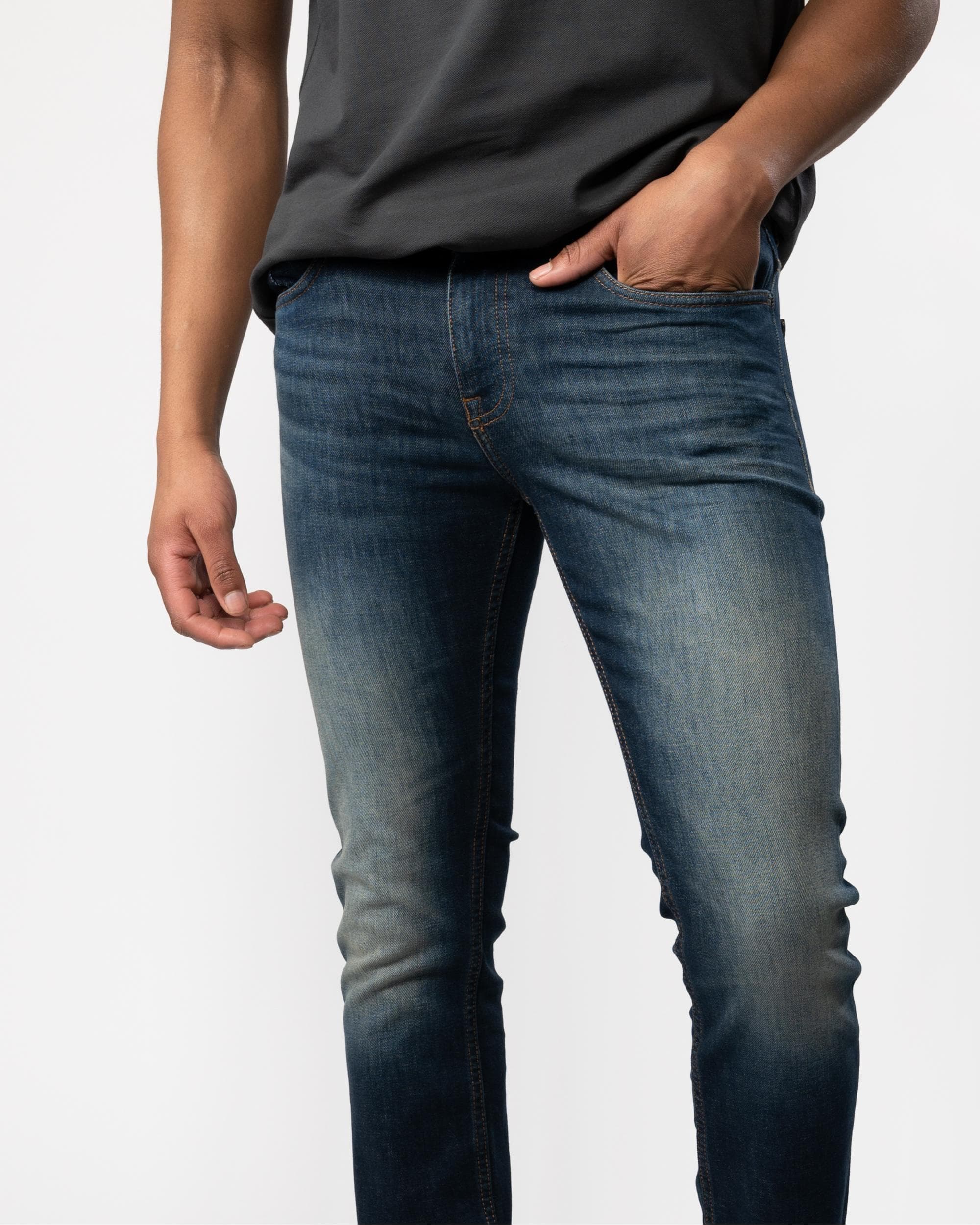 BOSS Orange Delaware BC-C Mens Navy Jeans - Image 3