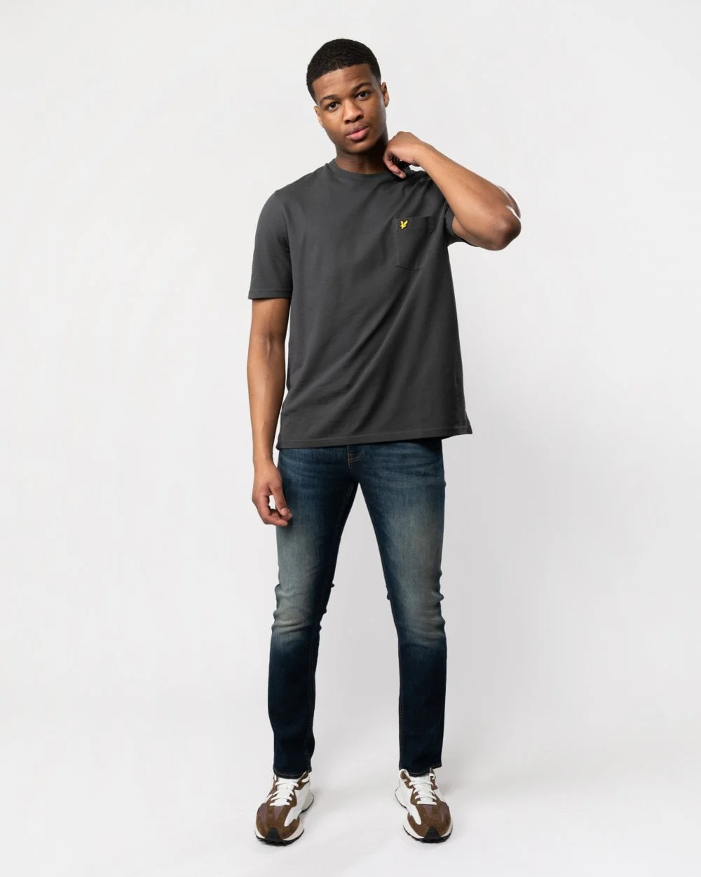 BOSS Orange Delaware BC-C Mens Navy Jeans - Image 4