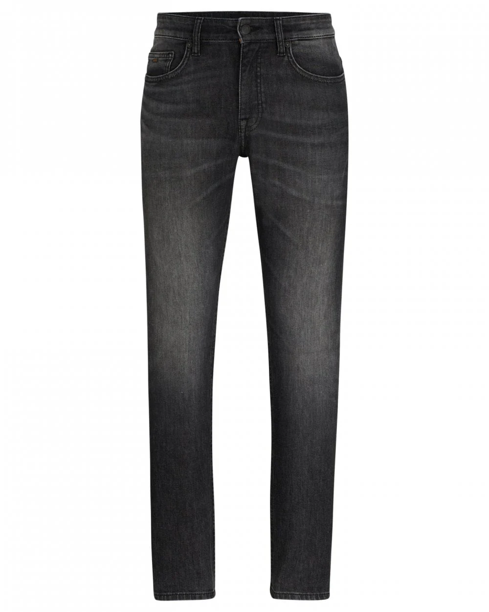 BOSS Orange Delaware BC-C Mens Slim Fit Comfort Stretch Charcoal Denim Jeans - Image 5