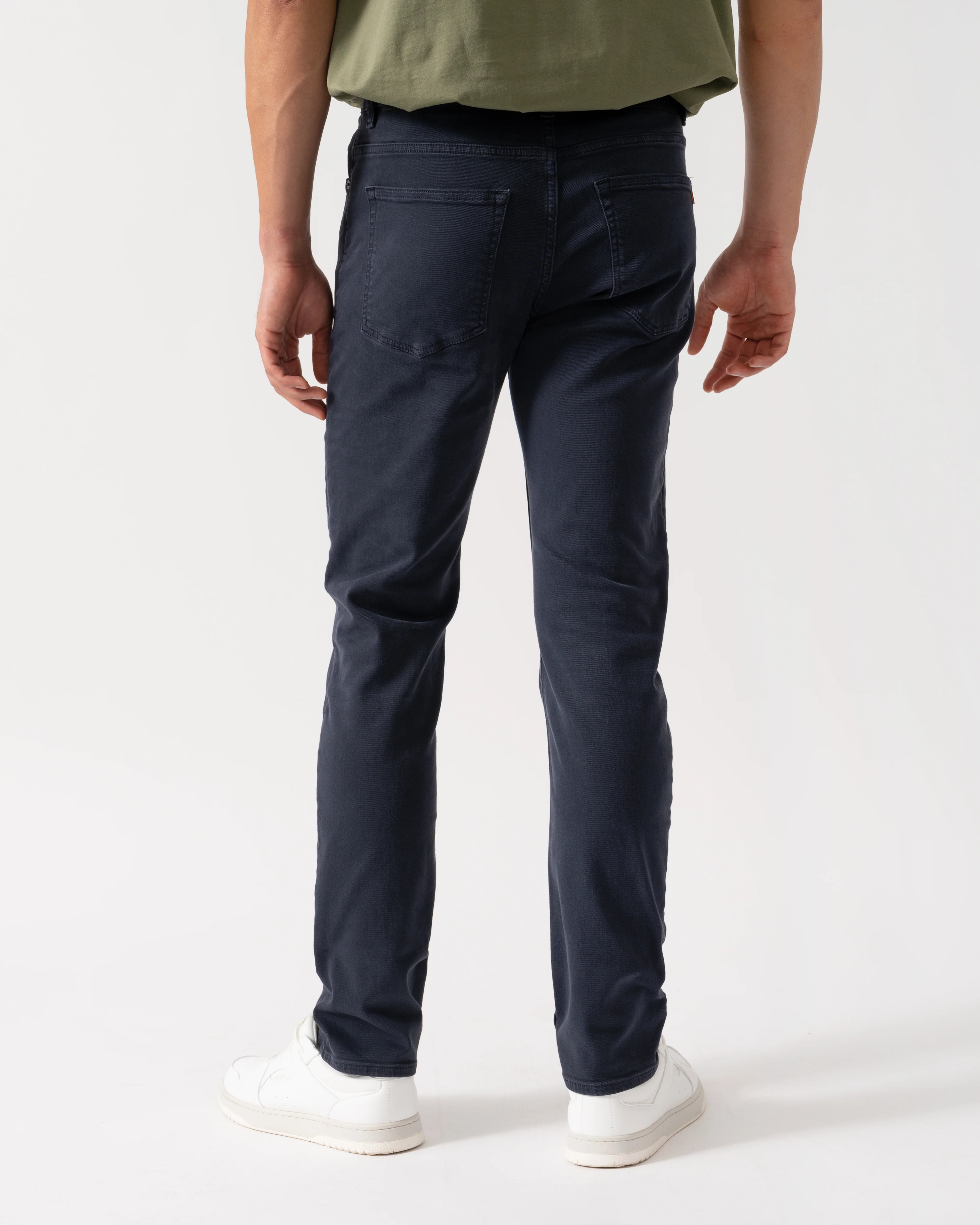 BOSS Orange Delaware BO Mens Slim-Fit Jeans in Cosy Comfort-Stretch Denim - Dark Blue 404 - Image 3