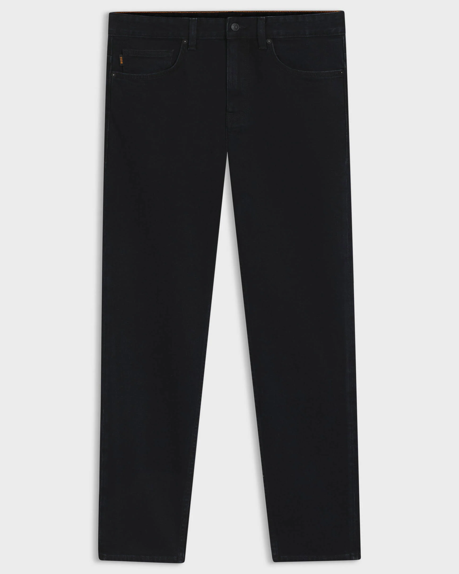 BOSS Orange Delaware Mens Slim-Fit Jeans in Blue Comfort-Stretch Denim - Dark Blue 404 - Image 4
