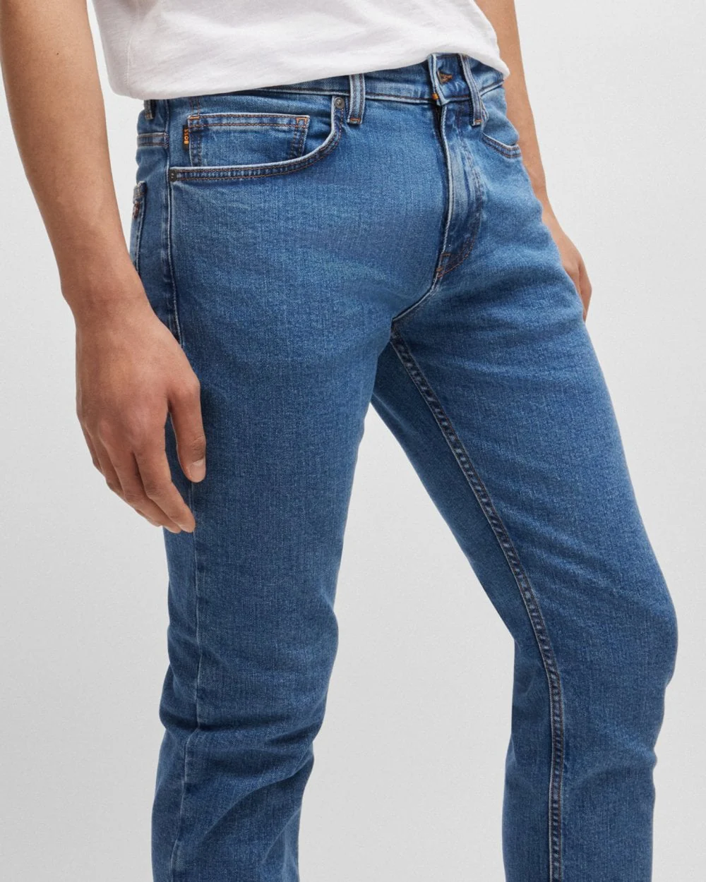 BOSS Orange Delaware BO Mens Medium Blue Jeans - Image 3