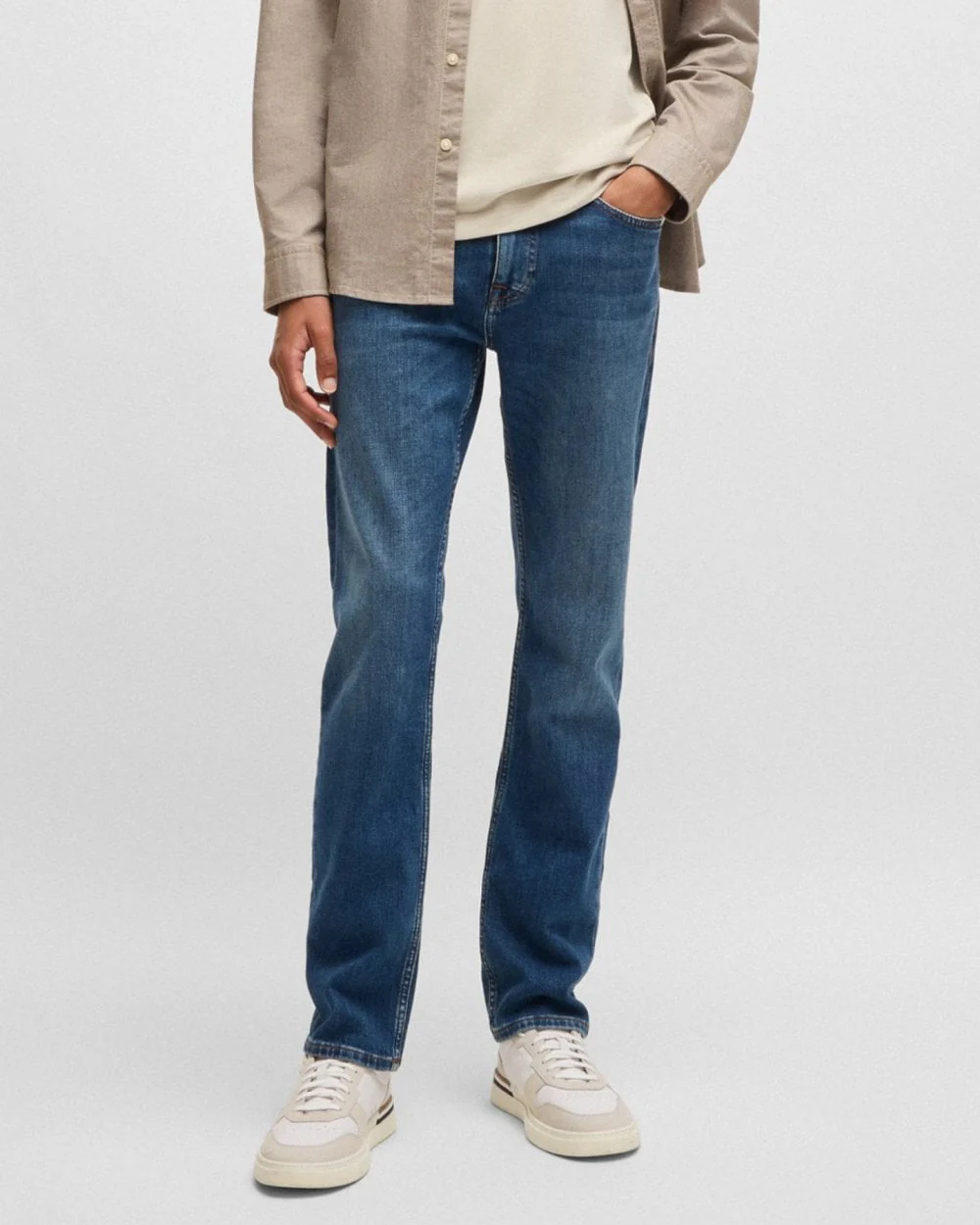 BOSS Orange DELAWARE BO Mens Navy Jeans - Image 2