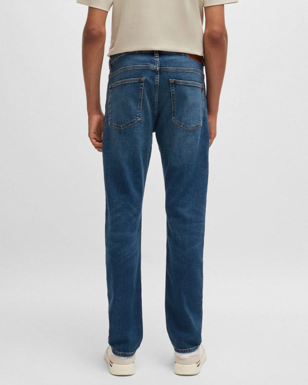 BOSS Orange DELAWARE BO Mens Navy Jeans - Image 4