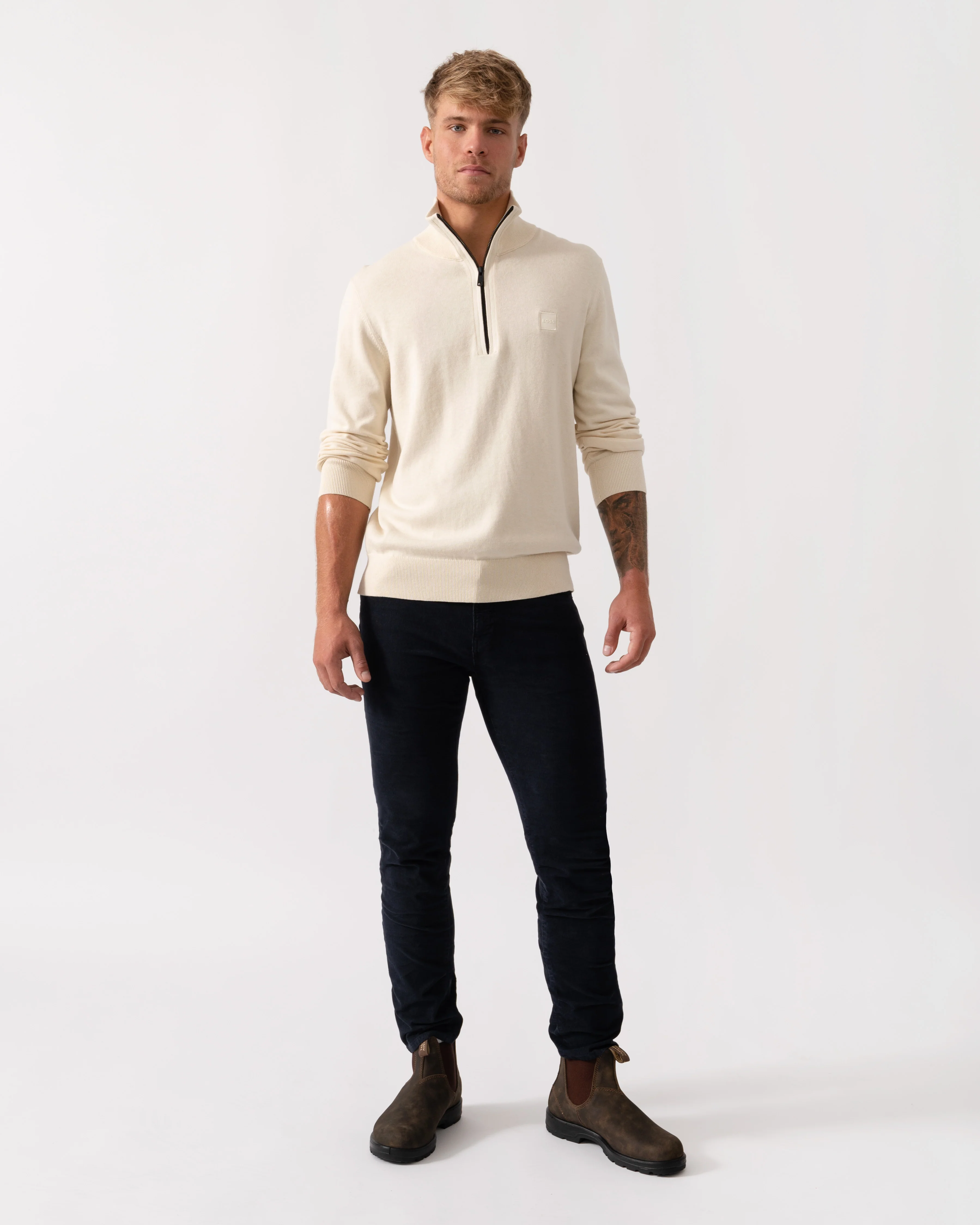BOSS Orange Delaware Mens Jeans - Dark Blue 404 - Image 3