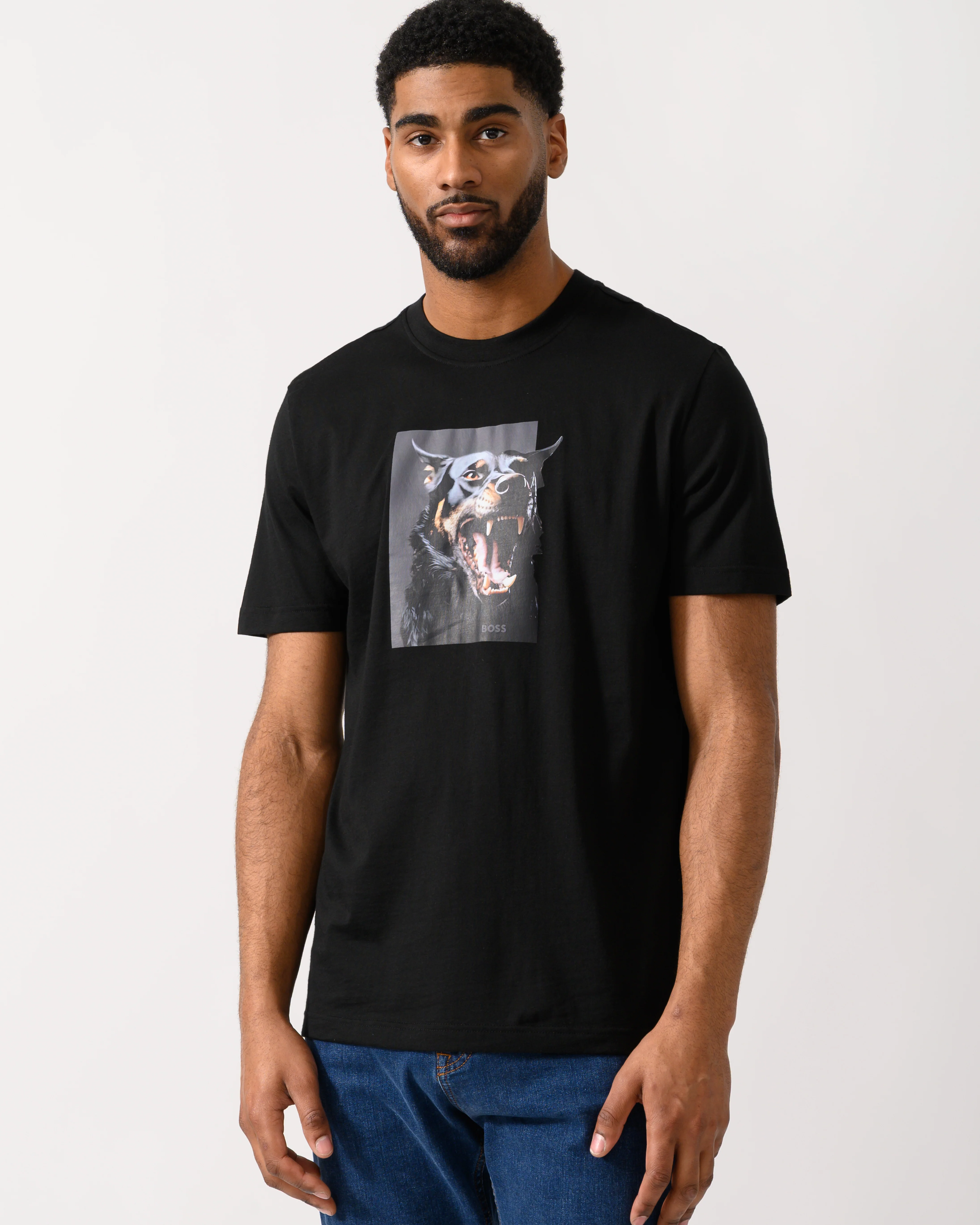 BOSS Orange Doberman Graphic T-Shirt - Black 001