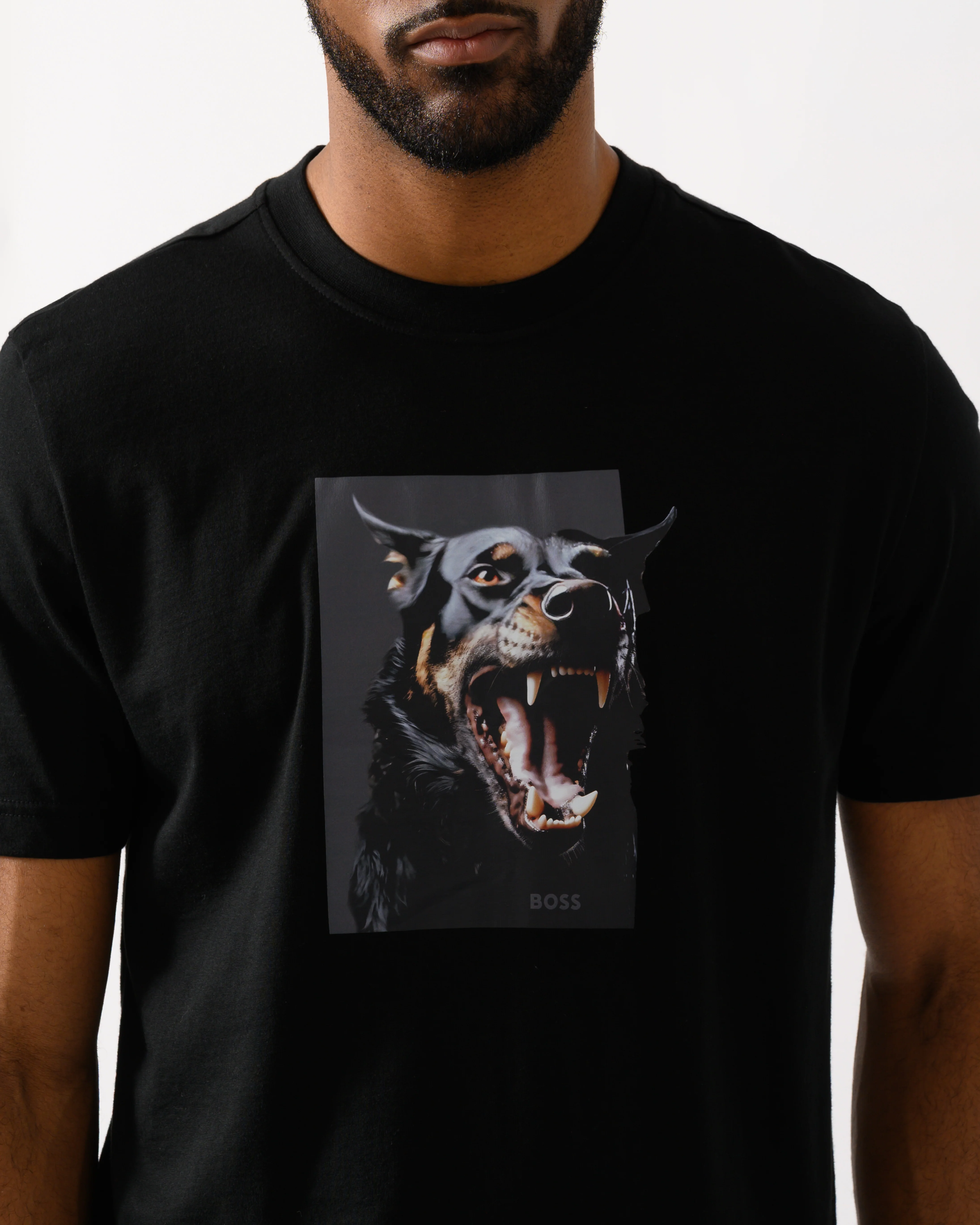 BOSS Orange Doberman Graphic T-Shirt - Black 001 - Image 3