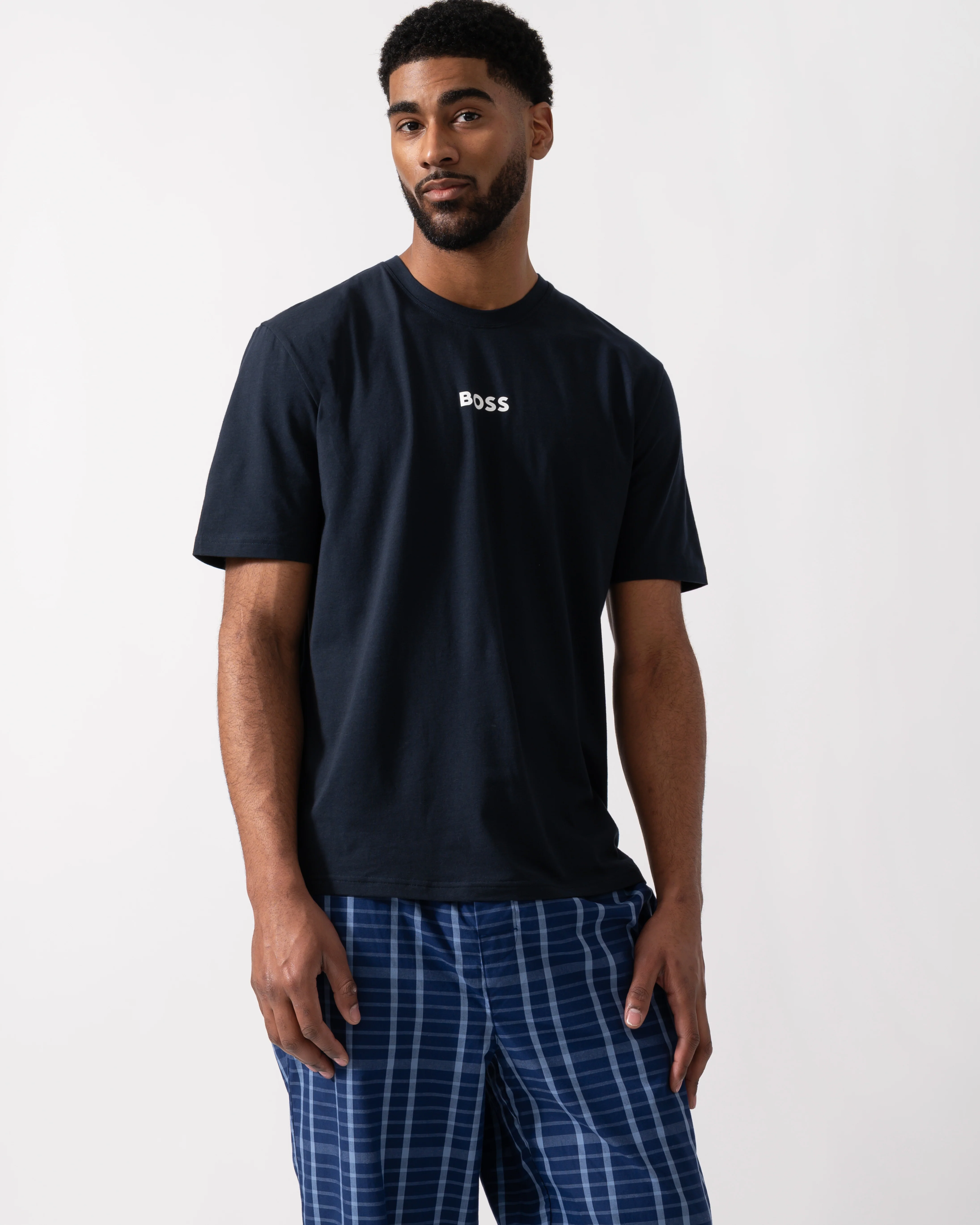 BOSS Orange Easy Mens Pyjama Set - Medium Blue 423 - Image 5