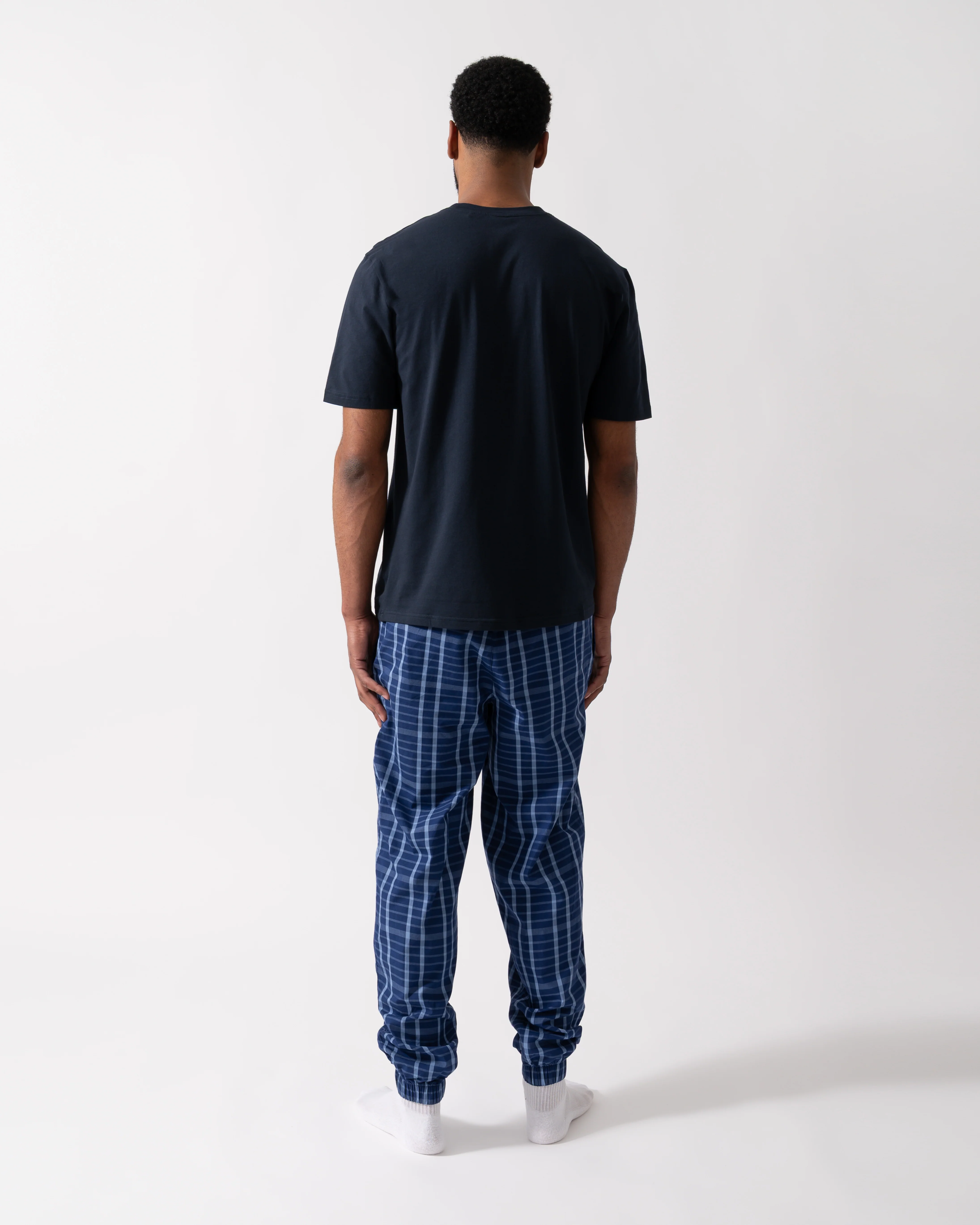BOSS Orange Easy Mens Pyjama Set - Medium Blue 423 - Image 6