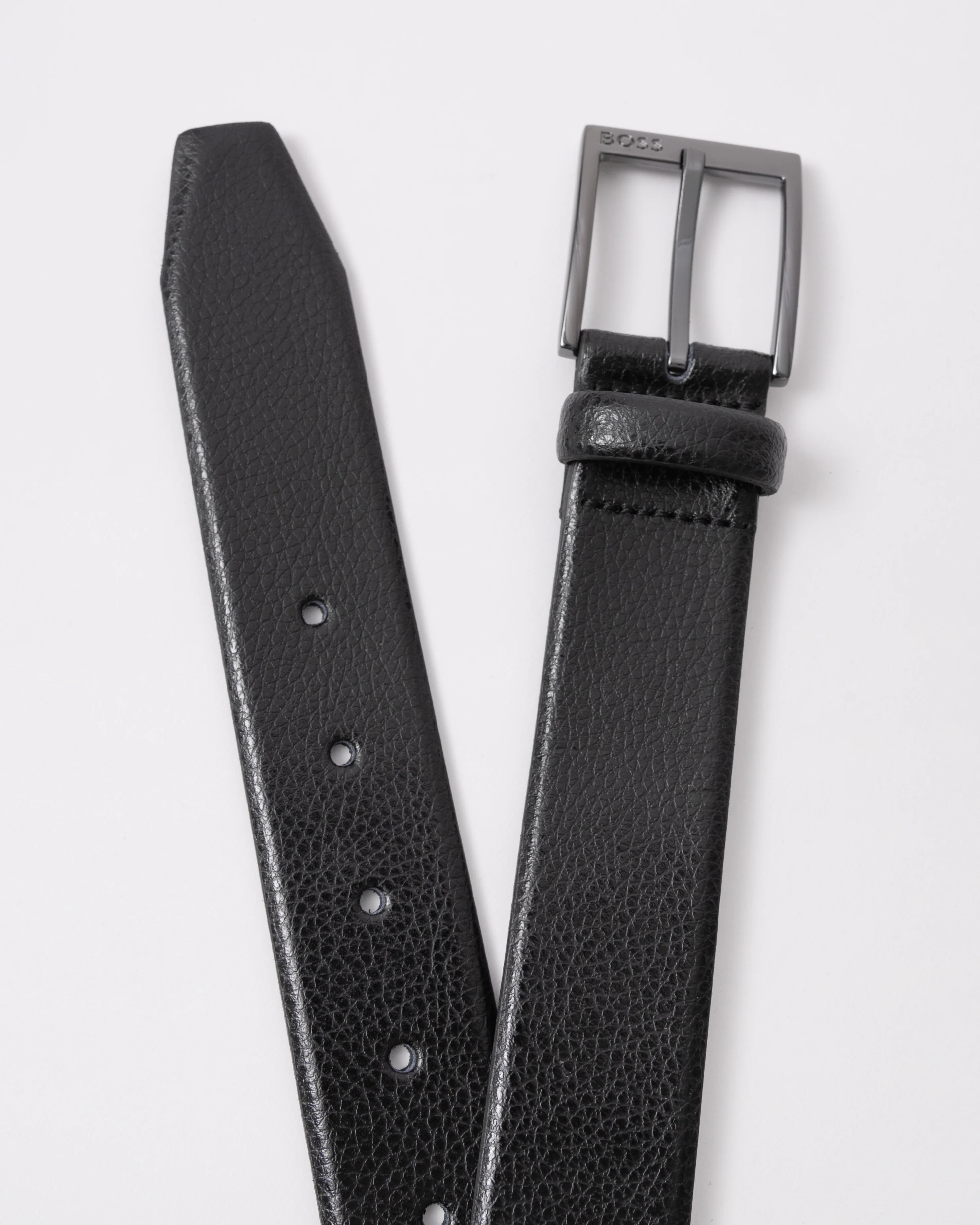 BOSS Orange Mens Elloy Belt - Black 001 - Image 4