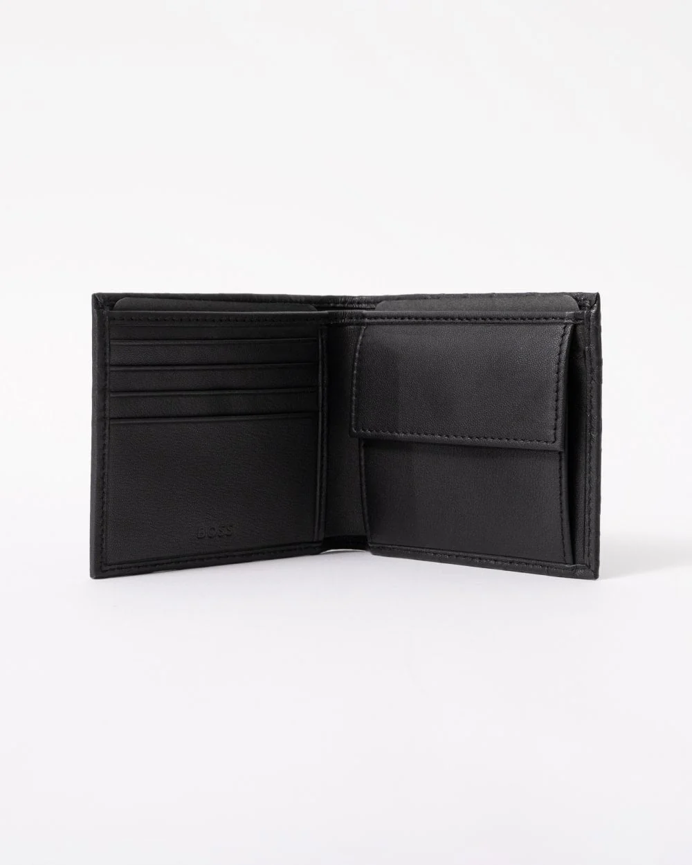 BOSS Orange GB Outline Mens Embossed Wallet and Card Holder Gift Set - Image 4