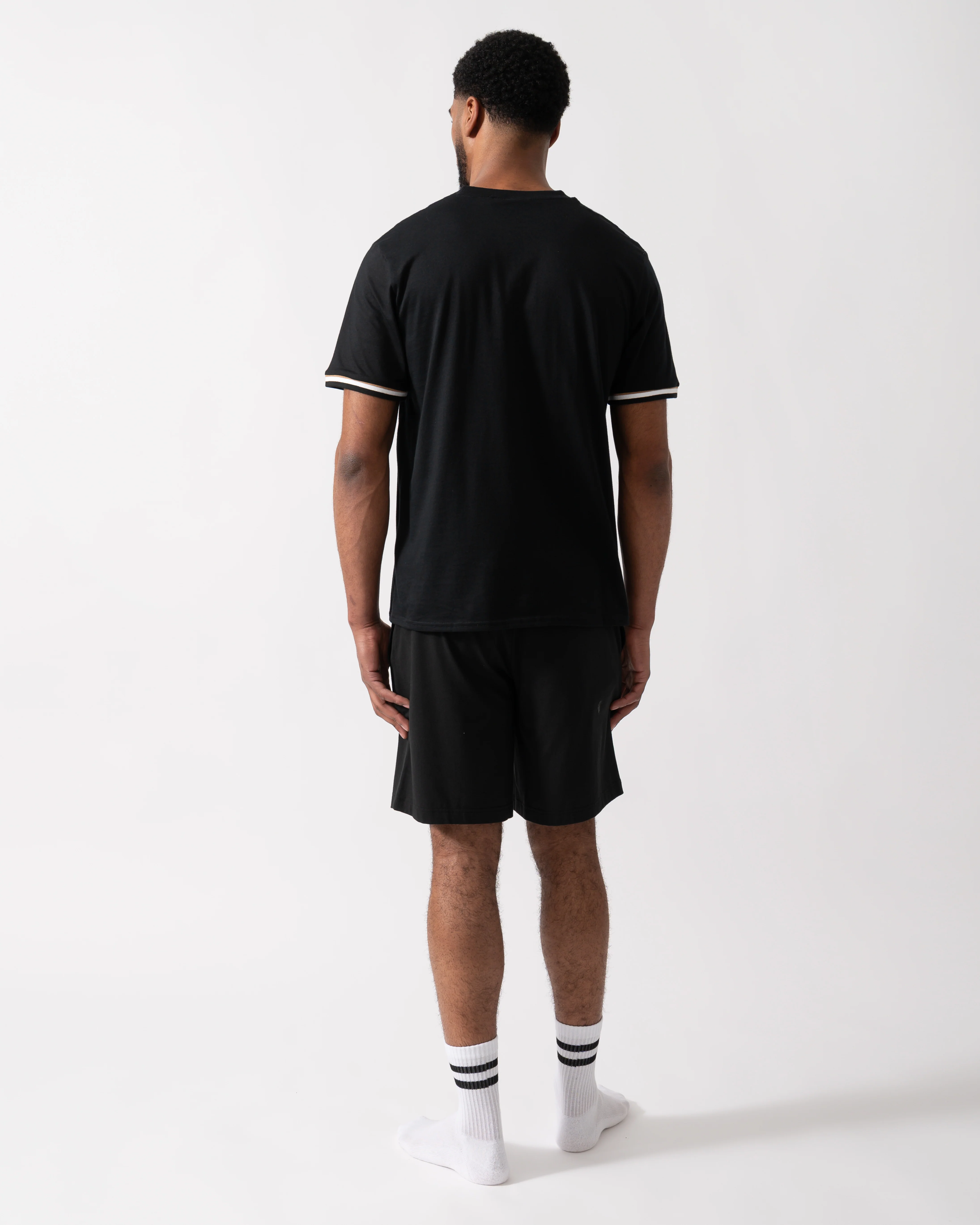 BOSS Orange Mens Iconic Loungewear T-Shirt - Black 001 - Image 5
