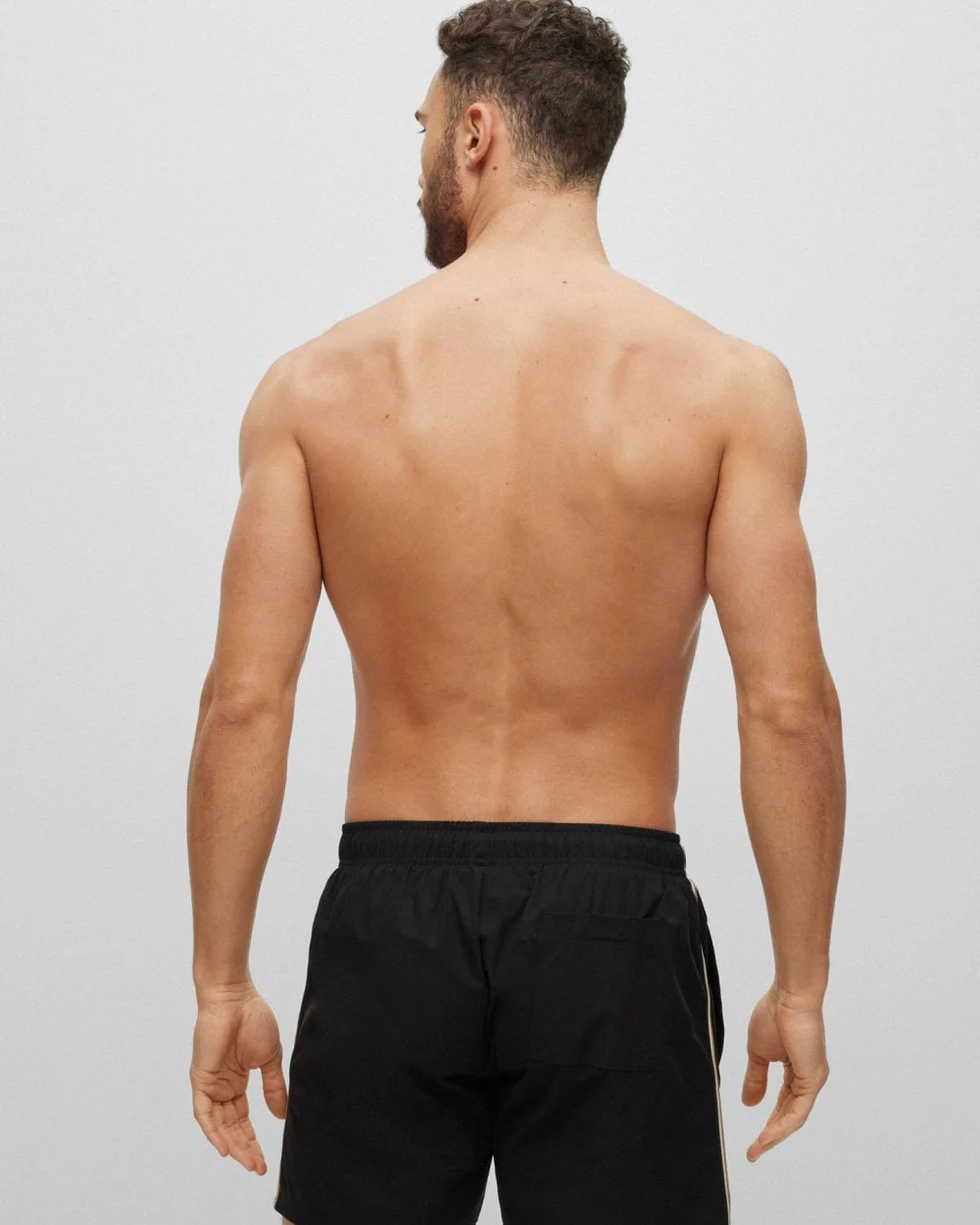 BOSS Orange Iconic Mens Swim Shorts NOS - Black 001 - Image 3