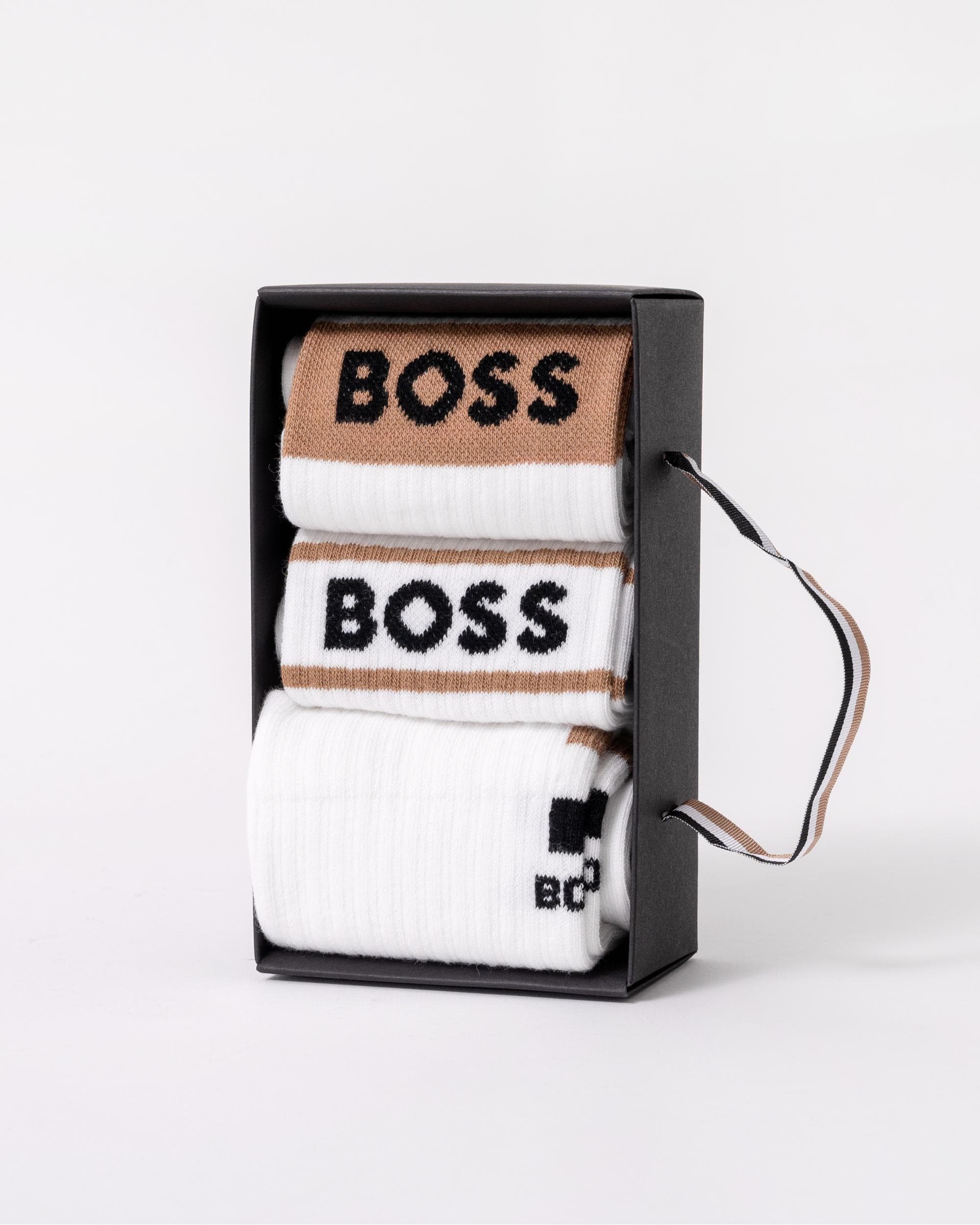BOSS Orange Iconic Quarter Length Socks 3-Pack - Image 3