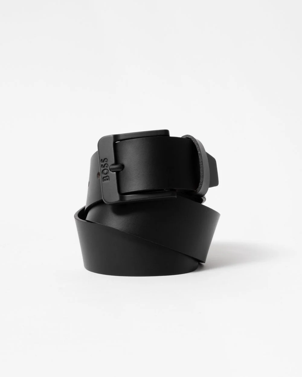 BOSS Orange Jemio-B Mens Leather Belt - Black 001 - Image 3