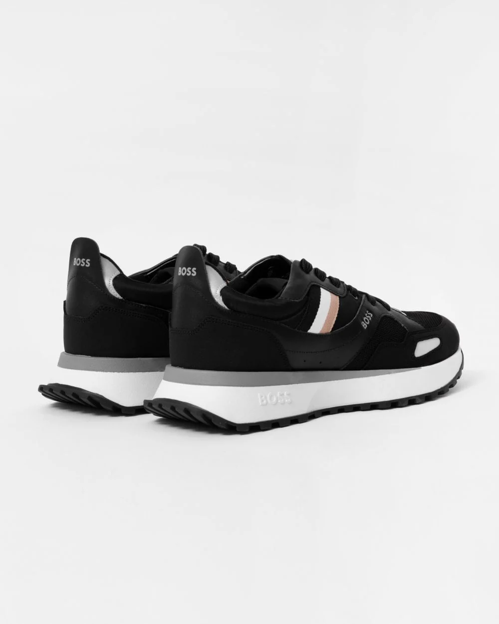 BOSS Orange Jonah Mens Running Style Trainers With EVA Rubber Outsole NOS - Black 001 - Image 2