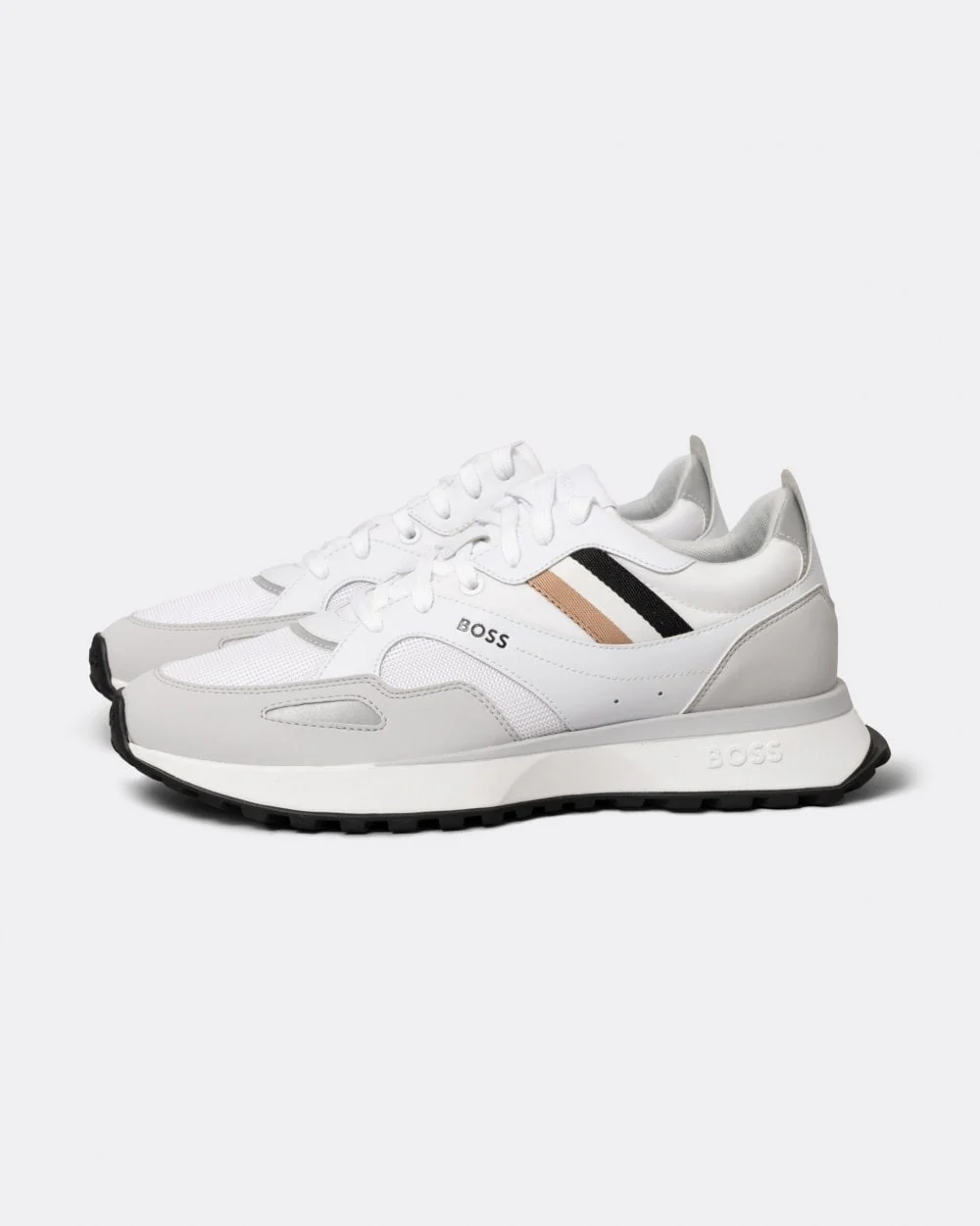 BOSS Orange Jonah Mens Running Style Trainers With EVA Rubber Outsole NOS - White 100 - Image 2