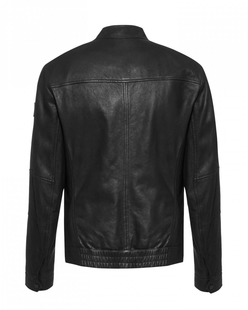 BOSS Orange Josep 1 Mens Leather Jacket - Image 2
