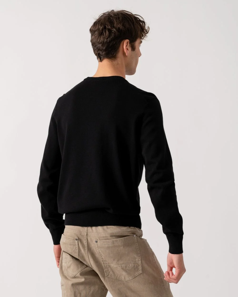 BOSS Orange Kanovano Mens Crew Neck Jumper NOS - Black 001 - Image 4
