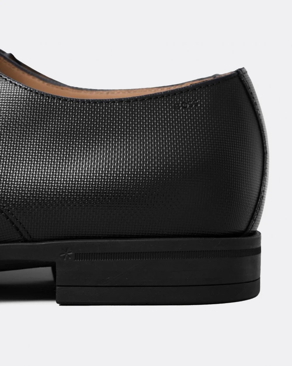 BOSS Orange Kensington Mens Embossed Leather Derby Shoes With Rubber Outsole - Image 5