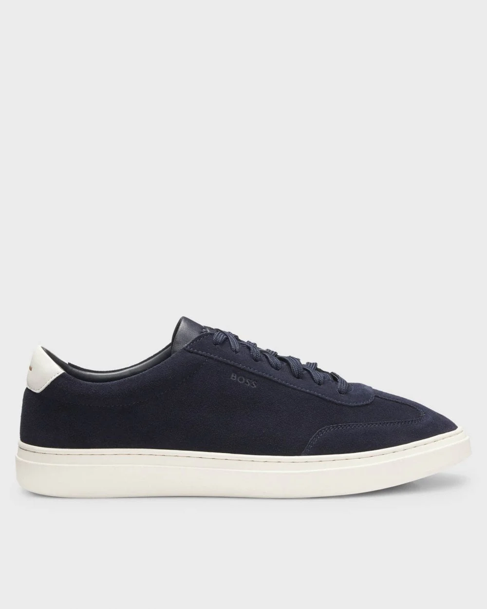 BOSS Orange Kieran Mens Suede Trainers with Rubber Sole - Image 2