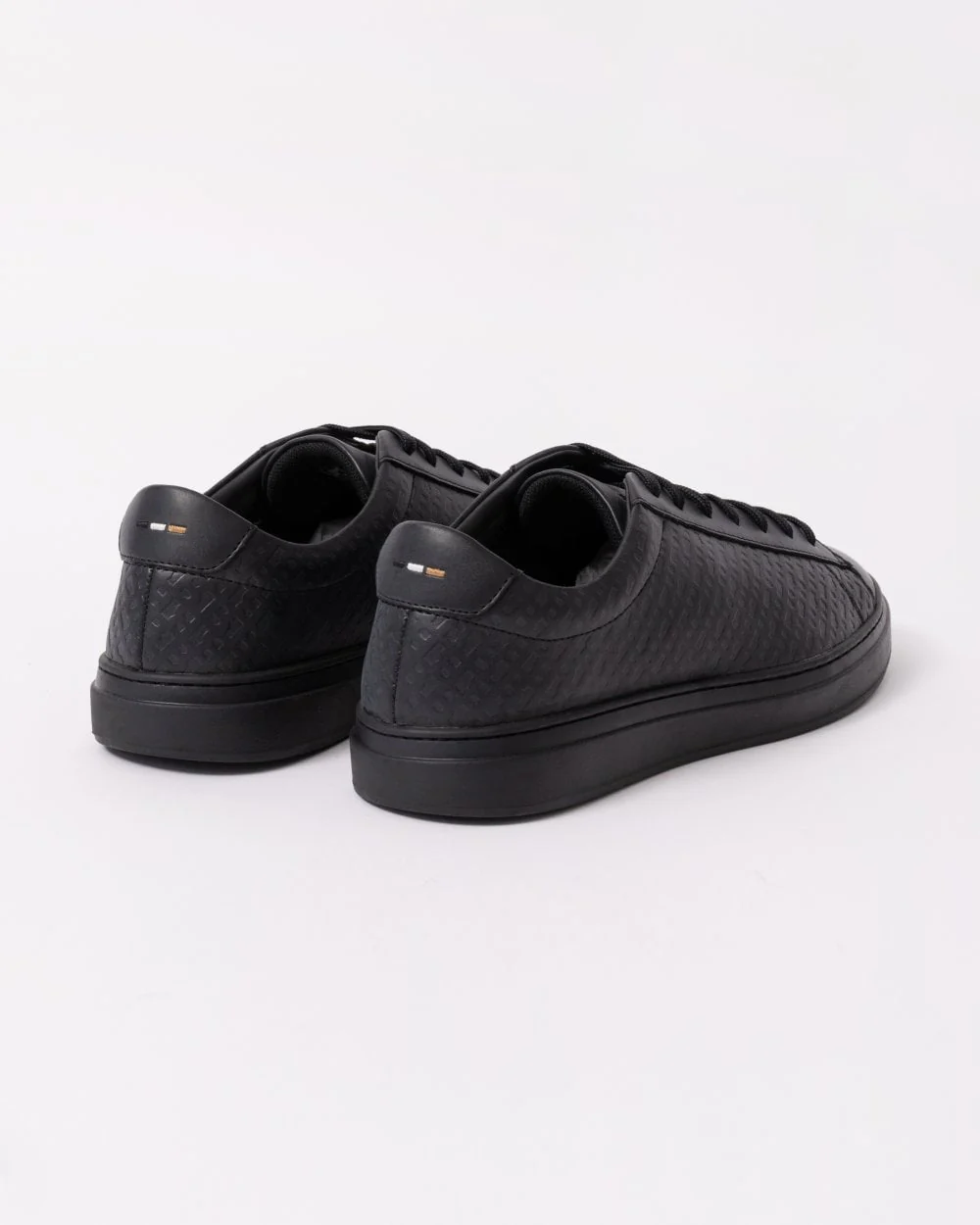 BOSS Orange Kieran Tenn Mens Leather Trainers 50536507 - Image 3