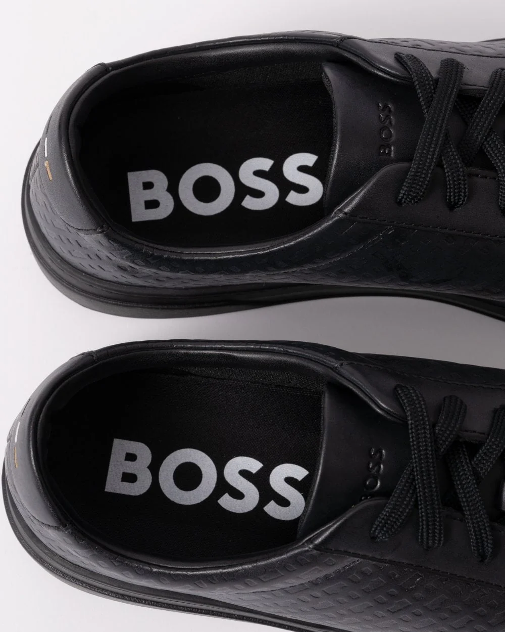 BOSS Orange Kieran Tenn Mens Leather Trainers 50536507 - Image 5