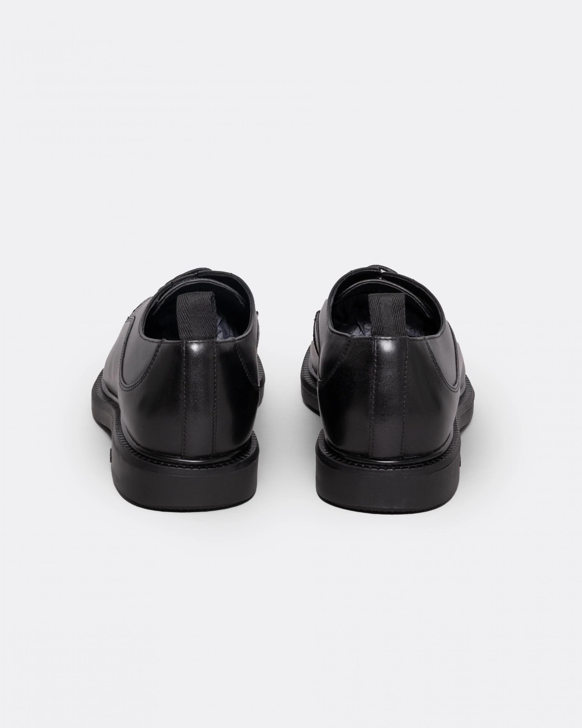 BOSS Orange Larry Mens Leather Derby Shoes with Stitching Detail - Image 3