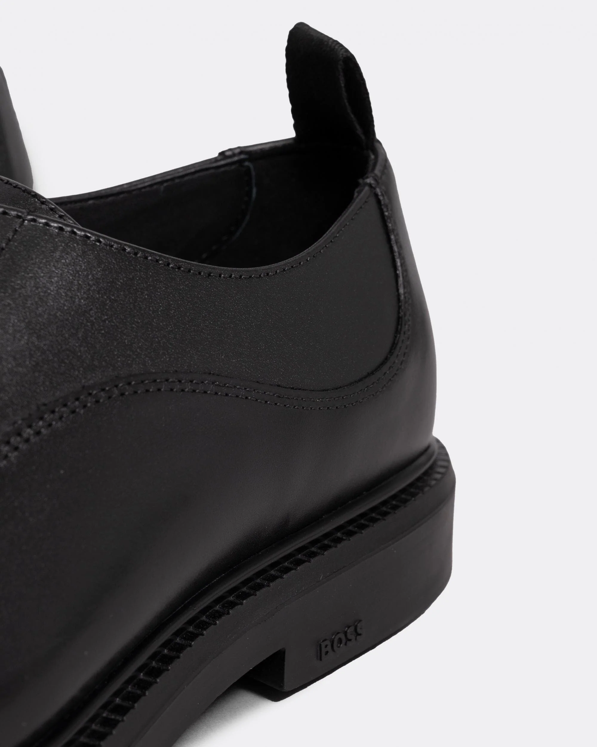 BOSS Orange Larry Mens Leather Derby Shoes with Stitching Detail - Image 6