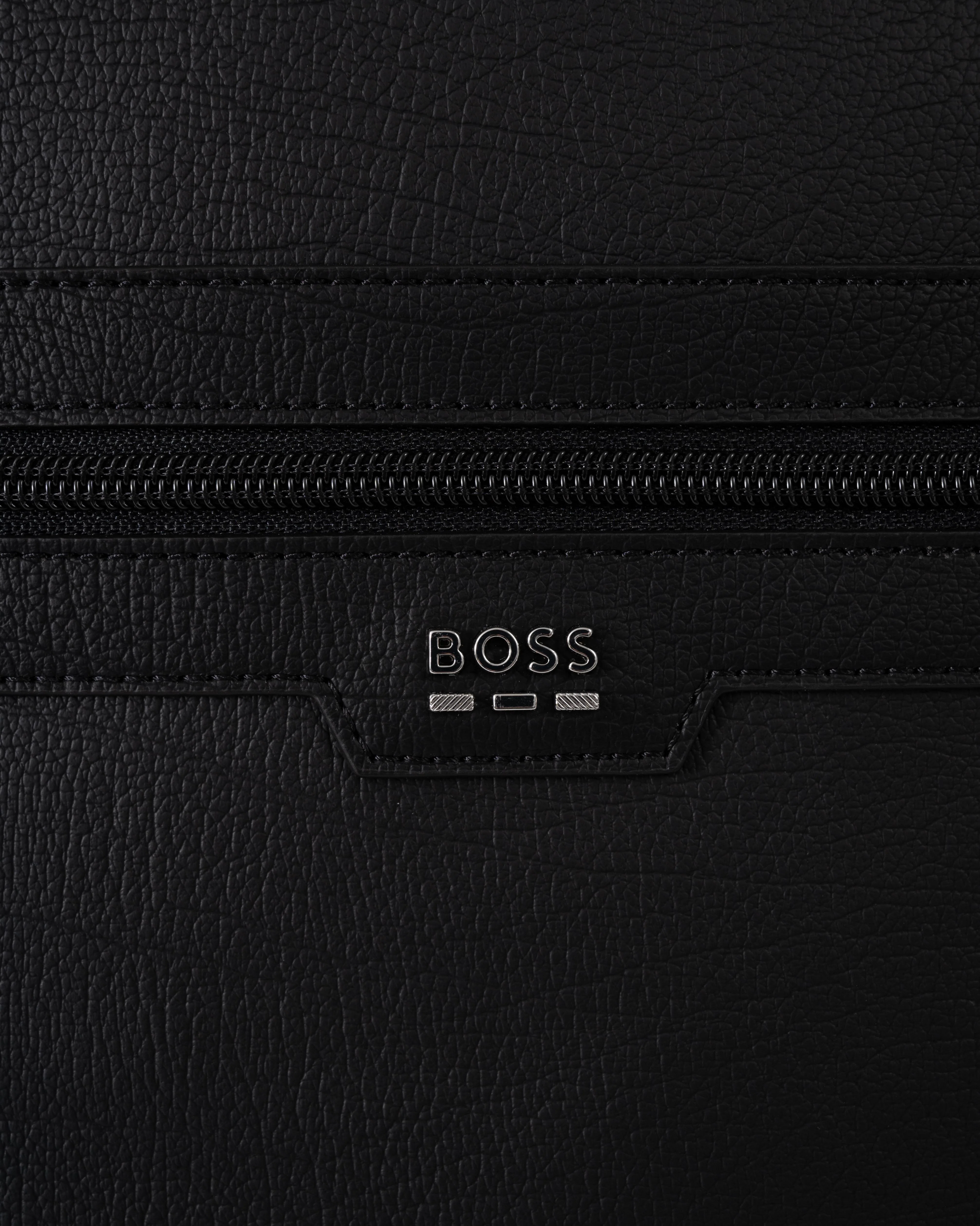 BOSS Orange Lewy Mens Faux Leather Backpack - Black 001 - Image 5