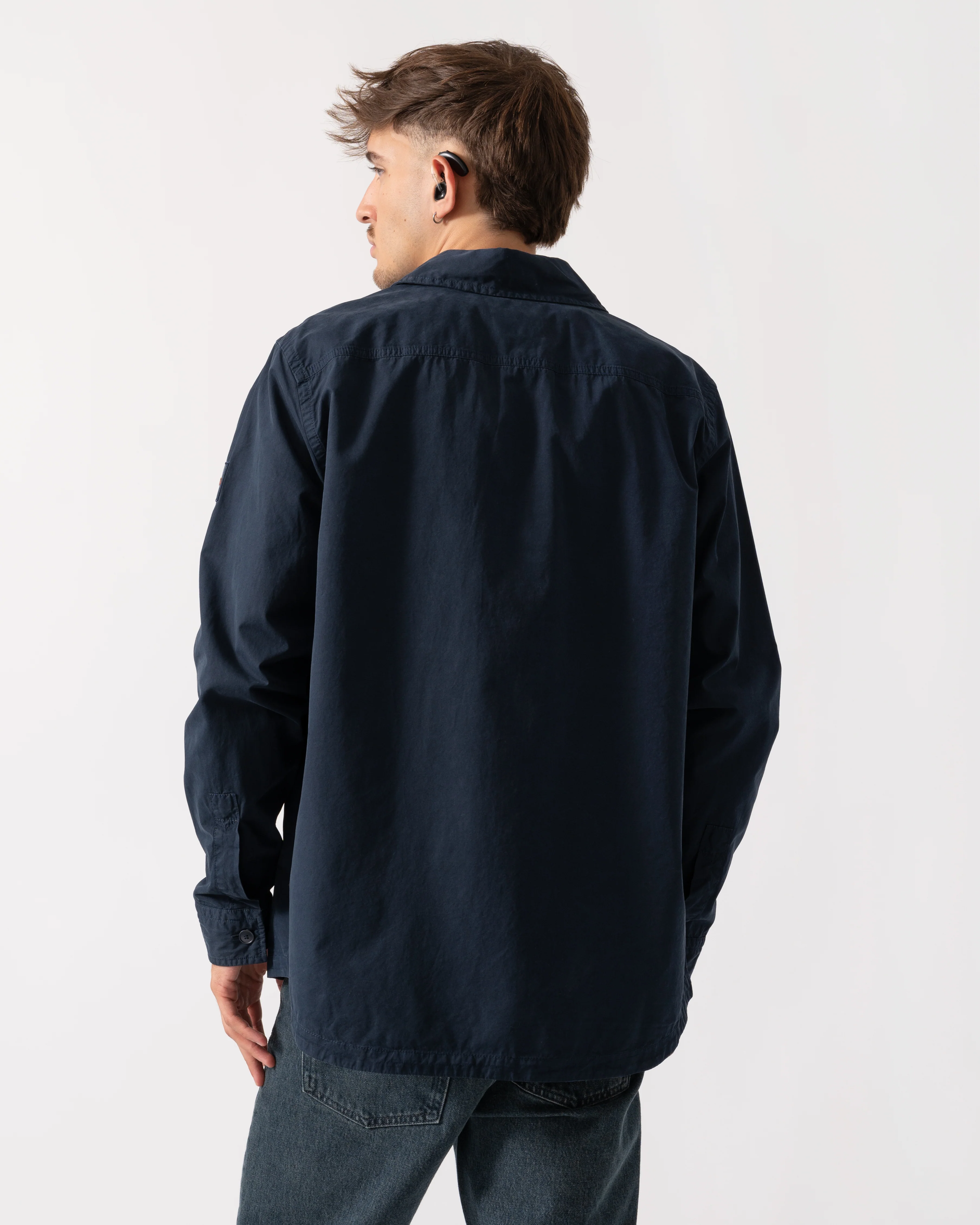 BOSS Orange Locky 2 Mens Overshirt 50543519 - Dark Blue 404 - Image 4