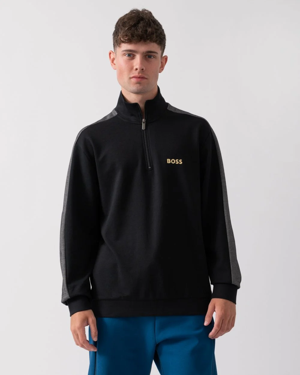 BOSS Orange Mens 1/4 Zip Loungewear Tracksuit Jacket