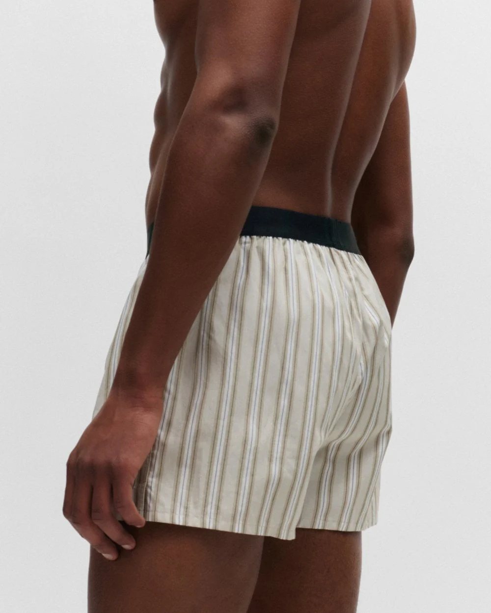 BOSS Orange Mens 2 Pack Cotton Pyjama Shorts with Logo Waistbands - Image 3