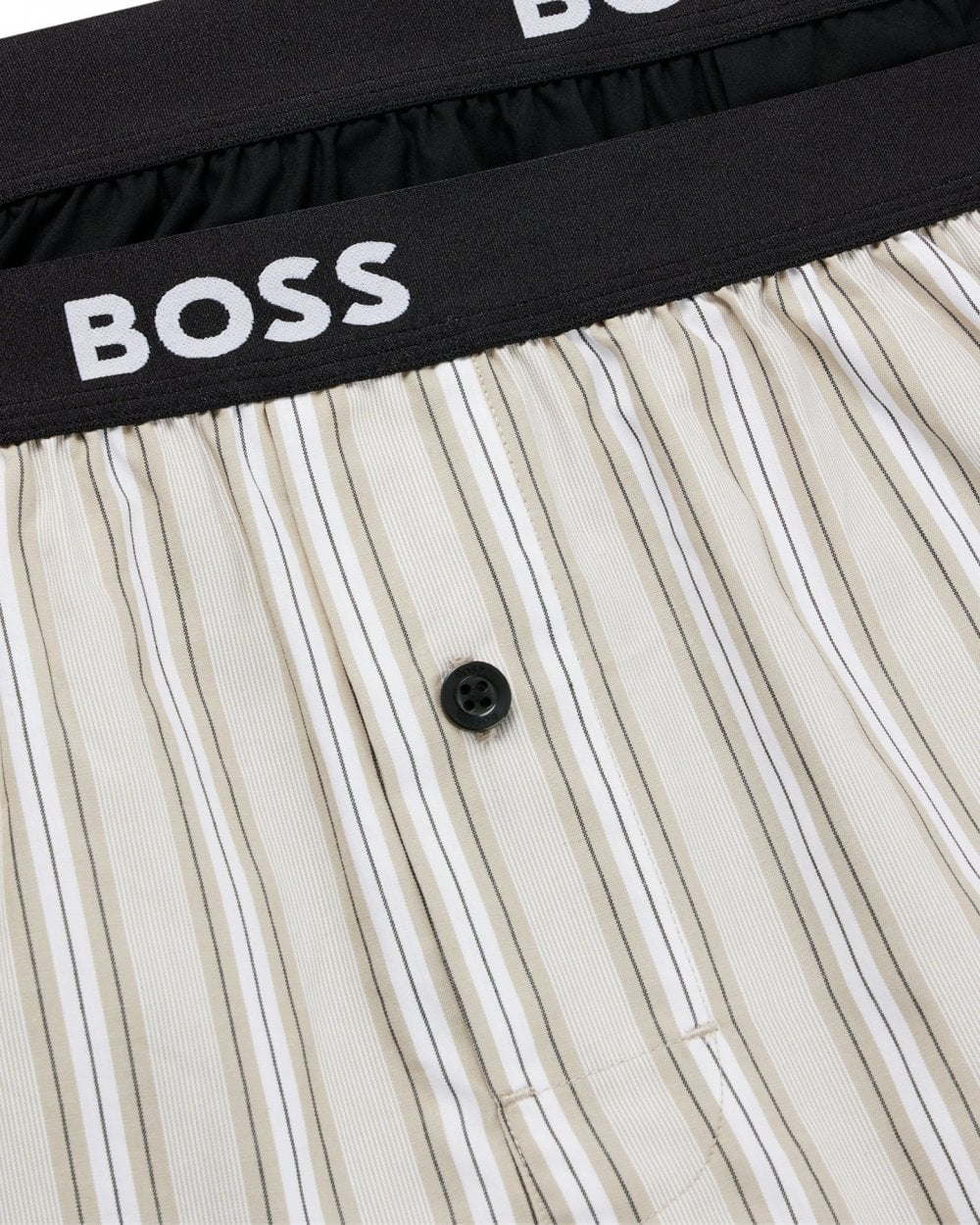 BOSS Orange Mens 2 Pack Cotton Pyjama Shorts with Logo Waistbands - Image 5